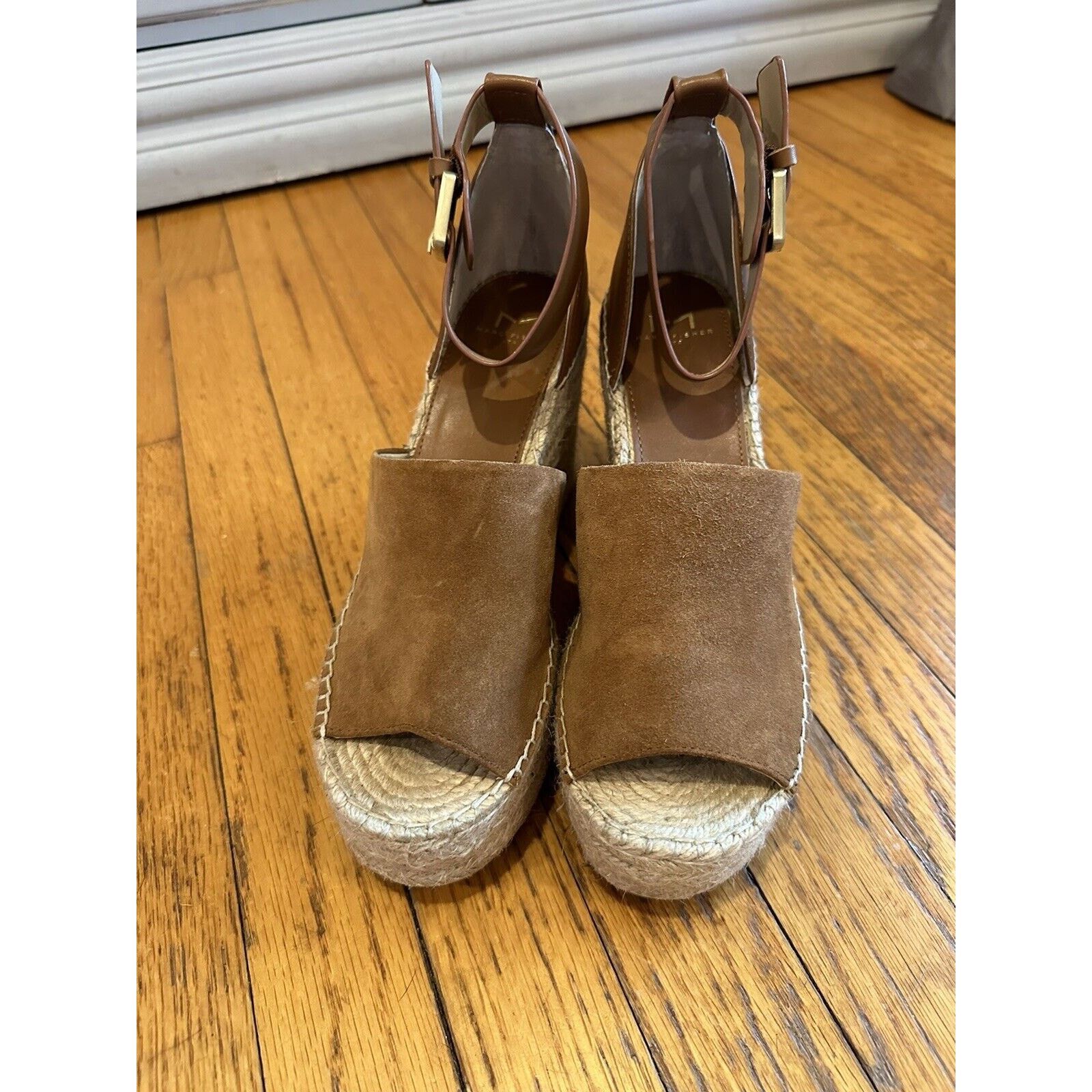Marc Fisher Marc Fisher Adalyn Espadrille Wedge Sandals 9.5M EUC Brown Size US 9.5 / IT 39.5 - 2 Thumbnail
