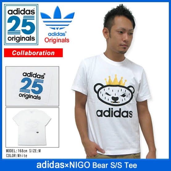 Adidas × Nigo Adidas Originals X Nigo Bear 25th Anniversary White Tee Size US M / EU 48-50 / 2 - 11 Thumbnail