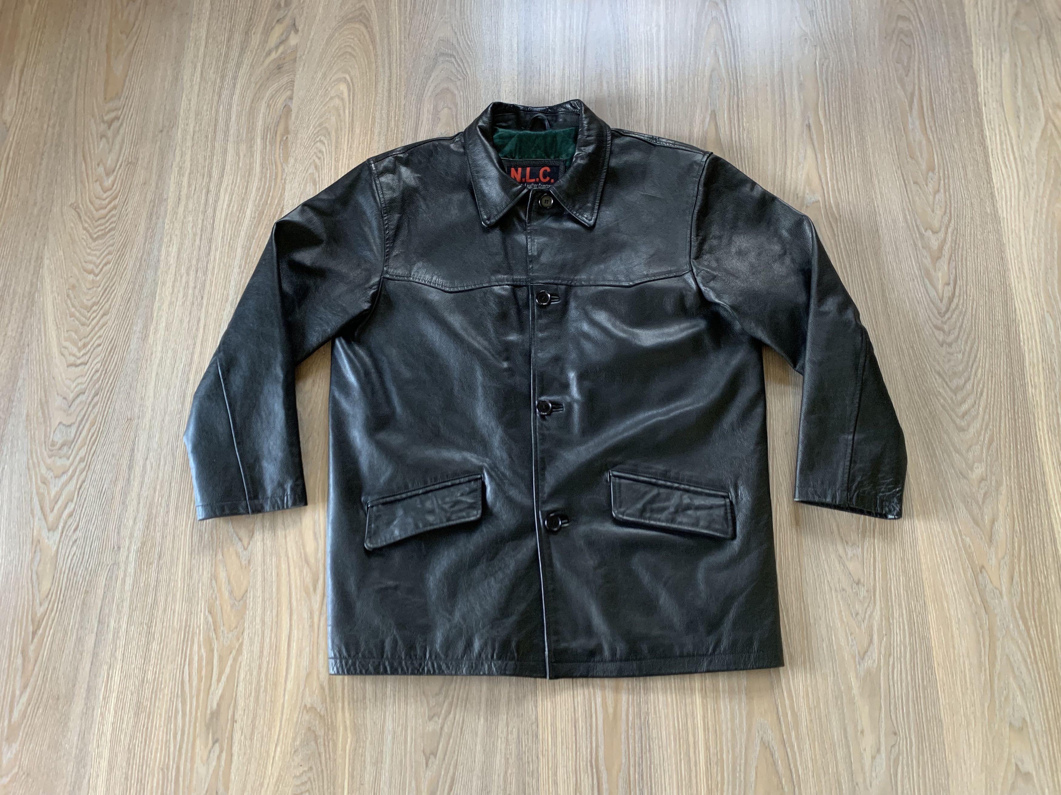 Genuine Leather × Vintage NLC Vintage Leather Pocket Jacket Size US M / EU 48-50 / 2 - 10 Thumbnail