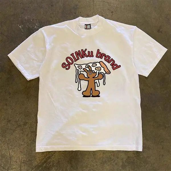 Vintage Madoka x moto White Casual Loose Short Sleeve T-Shirt Size US S / EU 44-46 / 1 - 1 Thumbnail