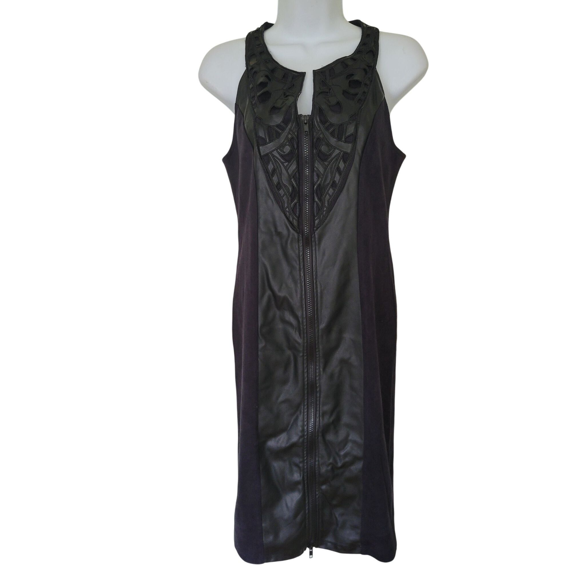 Buffalo David Bitton Buffalo David Bitton Sleeveless Faux Leather Bodycon Dress S Size S / US 4 / IT 40 - 1 Thumbnail