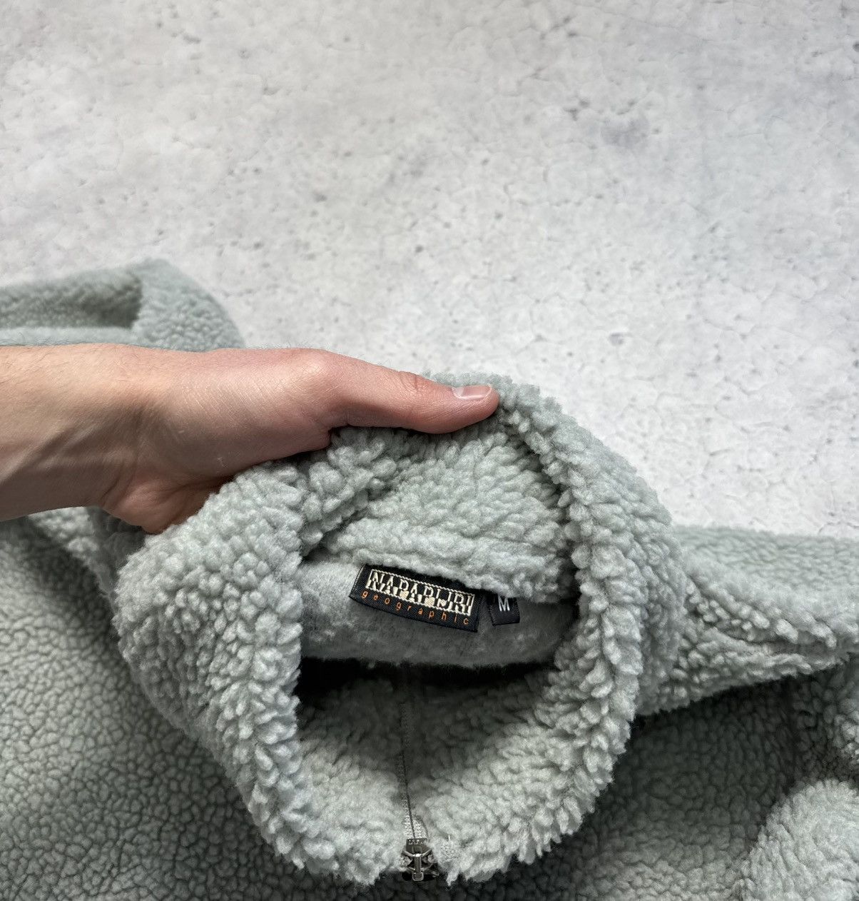 Napapijri Napapijri Vintage Fleece Sherpa Sweatshirt Half 1/4 Zip Y2K Size US M / EU 48-50 / 2 - 9 Thumbnail