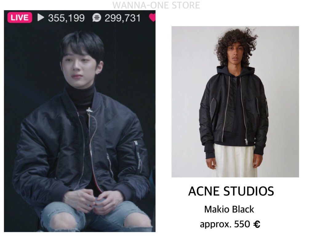 Acne Studios Makio MA-1 Jacket - Black Size US L / EU 52-54 / 3 - 9 Thumbnail