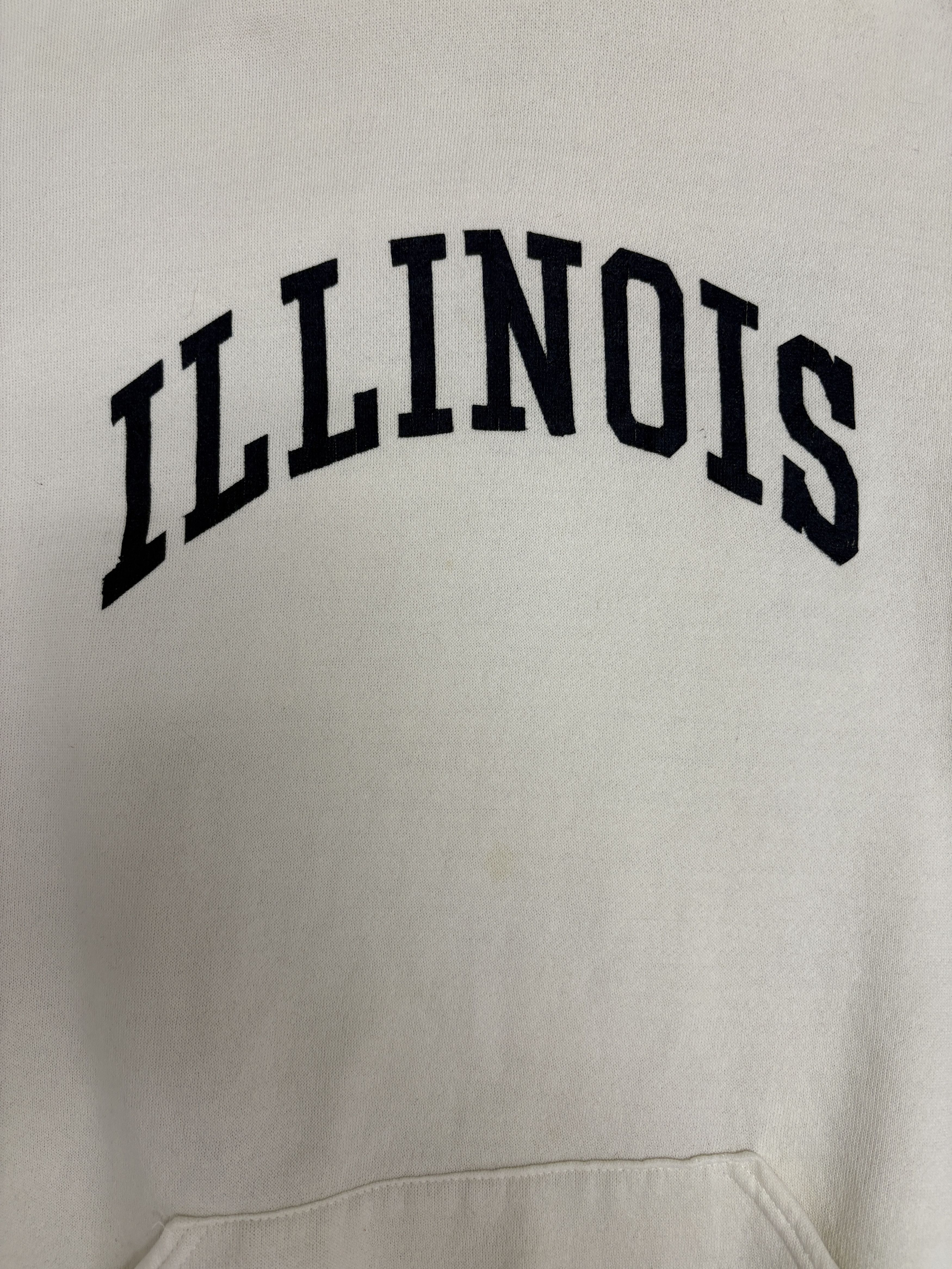 Russell Athletic × Vintage Illinois Fighting Illini Mom Vintage White Hoodie Sweater Size US L / EU 52-54 / 3 - 2 Thumbnail