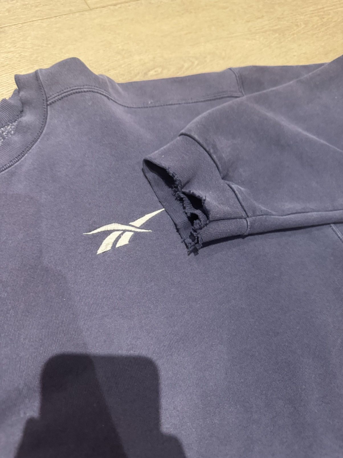 Reebok × Vintage Vintage Baggy Navy Reebok Sweater Size US L / EU 52-54 / 3 - 2 Thumbnail