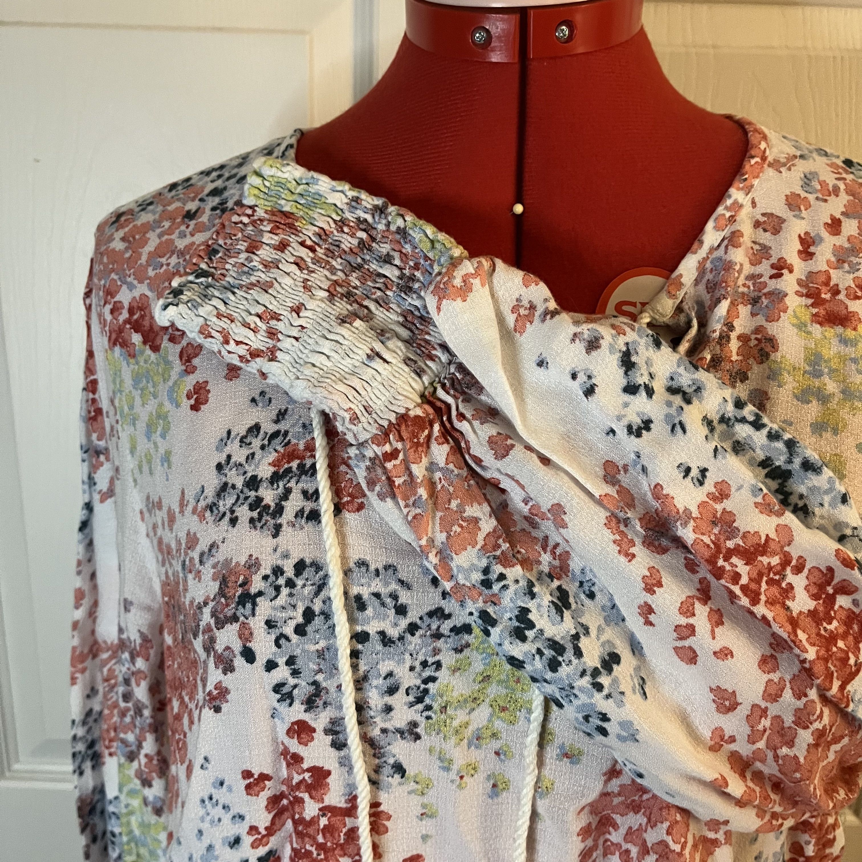 Lucky Brand Lucky Brand Floral Long Sleeve Blouse size L Size L / US 10 / IT 46 - 4 Thumbnail