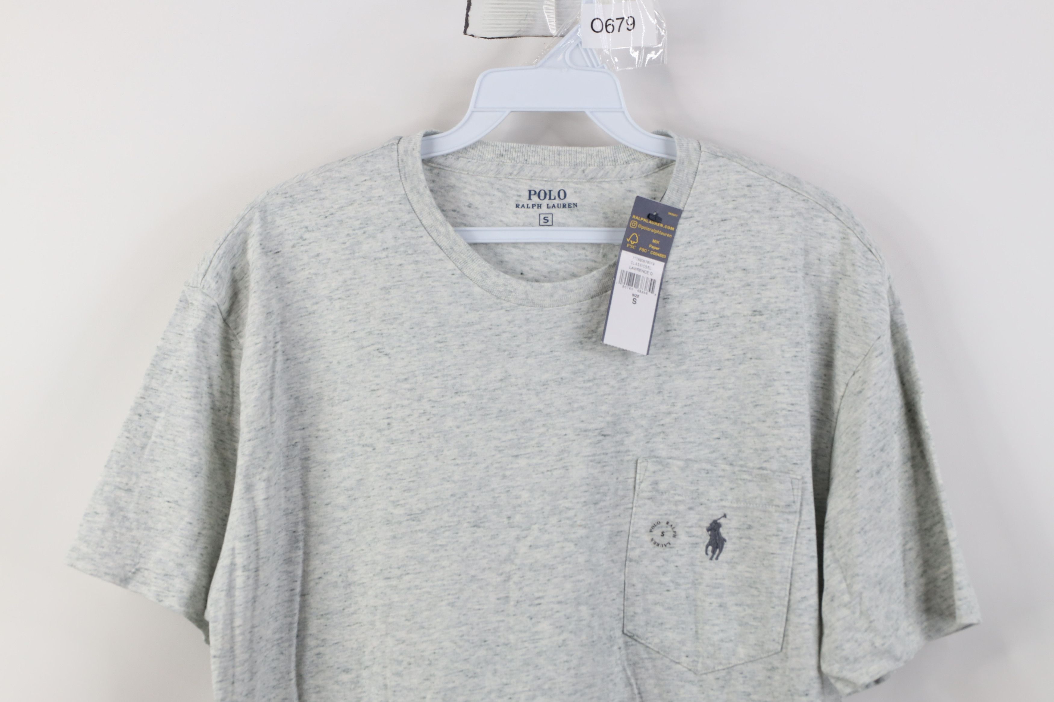 Polo Ralph Lauren Deadstock Vintage Y2K Ralph Lauren Knit Pocket T-Shirt Gray Size US S / EU 44-46 / 1 - 2 Thumbnail