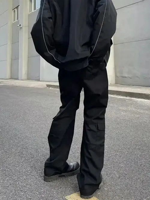 Jean pleated flared utility cargo pants Size US 32 / EU 48 - 3 Thumbnail