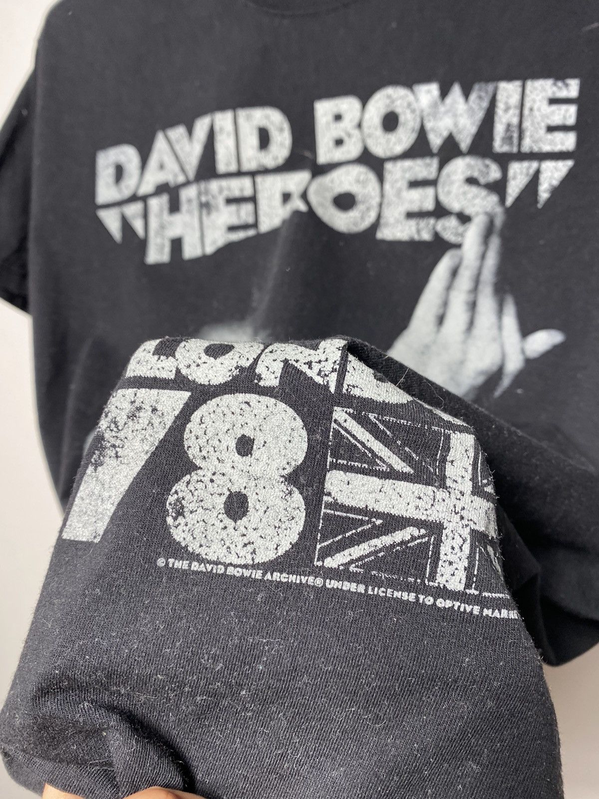 Band Tees David Bowie promo "Heroes" Vintage T-Shirt size M Size US M / EU 48-50 / 2 - 4 Thumbnail