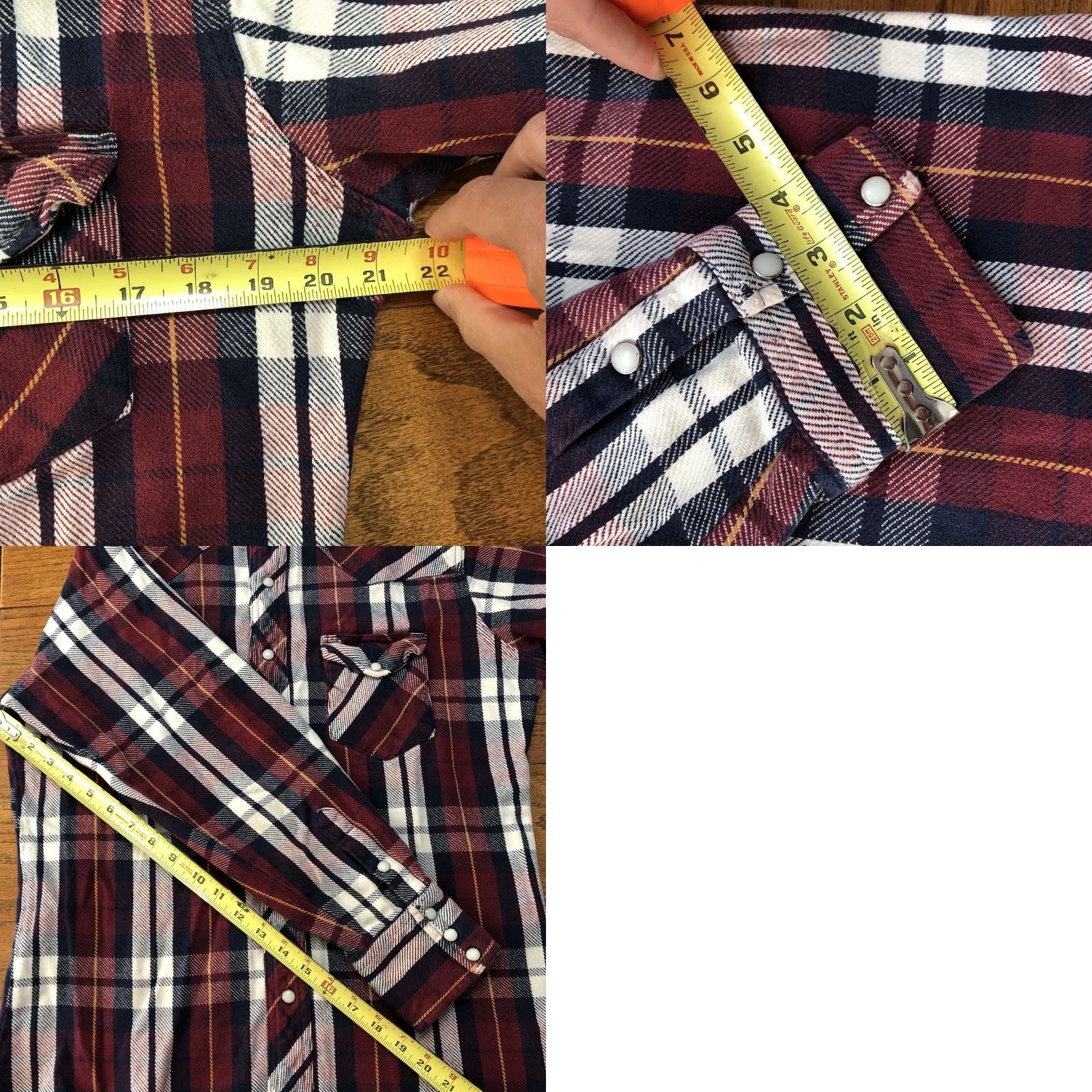 Wrangler VINTAGE Wrangler Western Shirt Mens M Red Plaid Cotton Flannel Pearl Snap Casual Workwear 80s 90s Cowboy Hipster Western Mens Medium Red Plaid Shirt Size US M / EU 48-50 / 2 - 8 Thumbnail