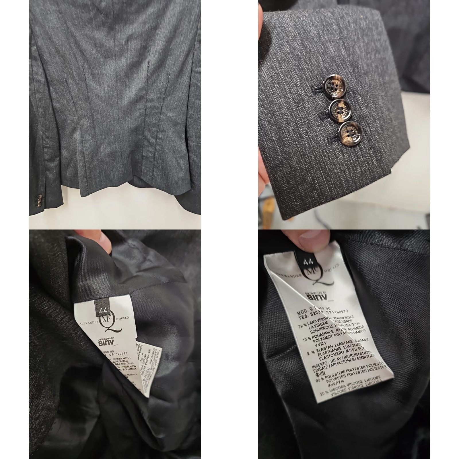 Alexander McQueen Alexander McQueen Blazer Women Size 44 Multicolor Wool Blend Basic Jacket Stylish Office Size M / US 6-8 / IT 42-44 - 8 Thumbnail