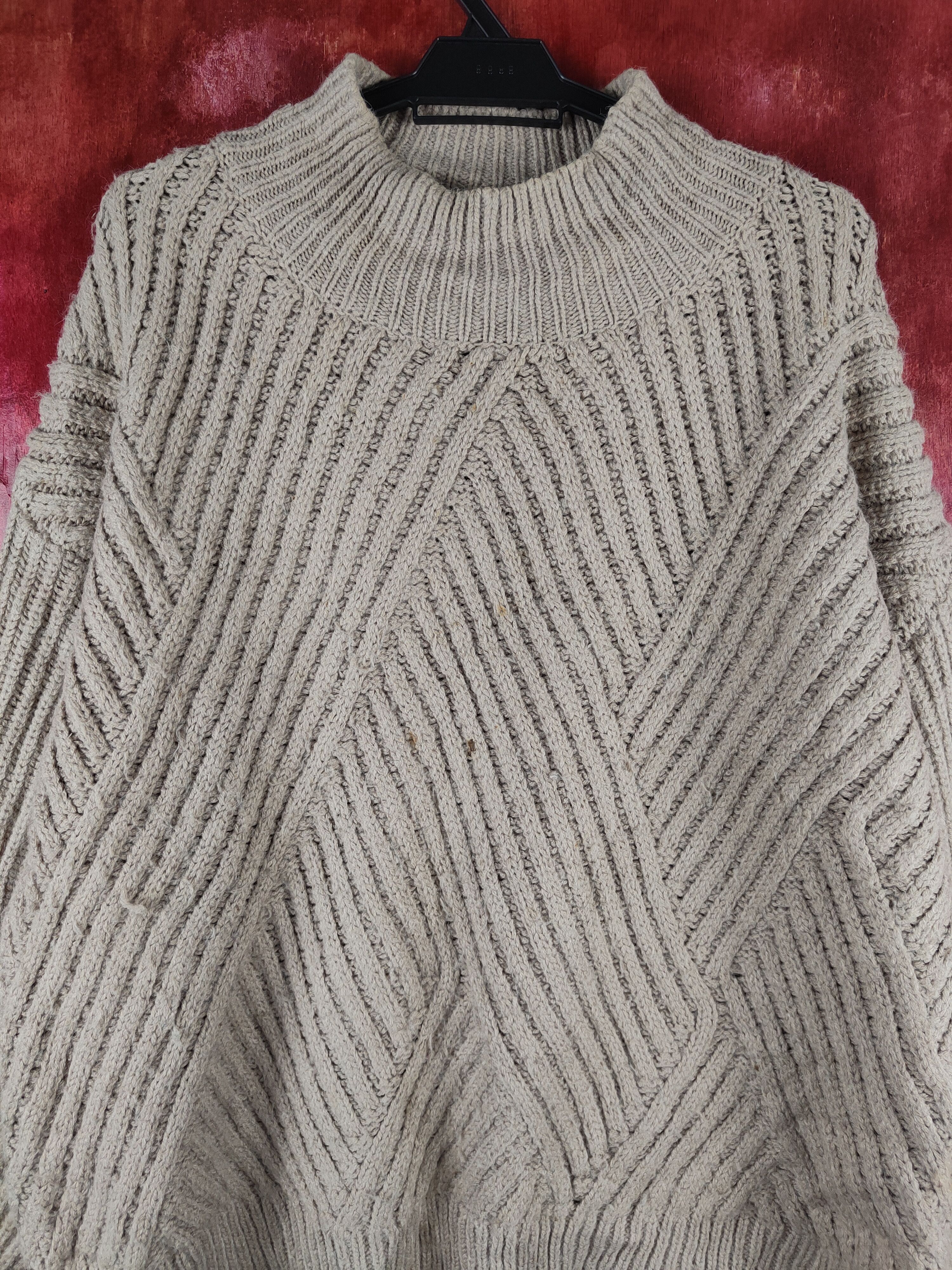 Japanese Brand × Vintage Manjuer Light Brown Knitwear Sweatshirts #S2351 Size US M / EU 48-50 / 2 - 2 Thumbnail