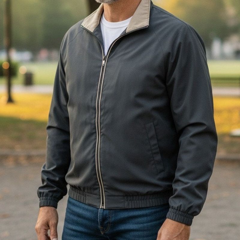 Weatherproof Weatherproof Windbreaker Golf Bomber Jacket Zip Mesh Lined Size US M / EU 48-50 / 2 - 1 Thumbnail