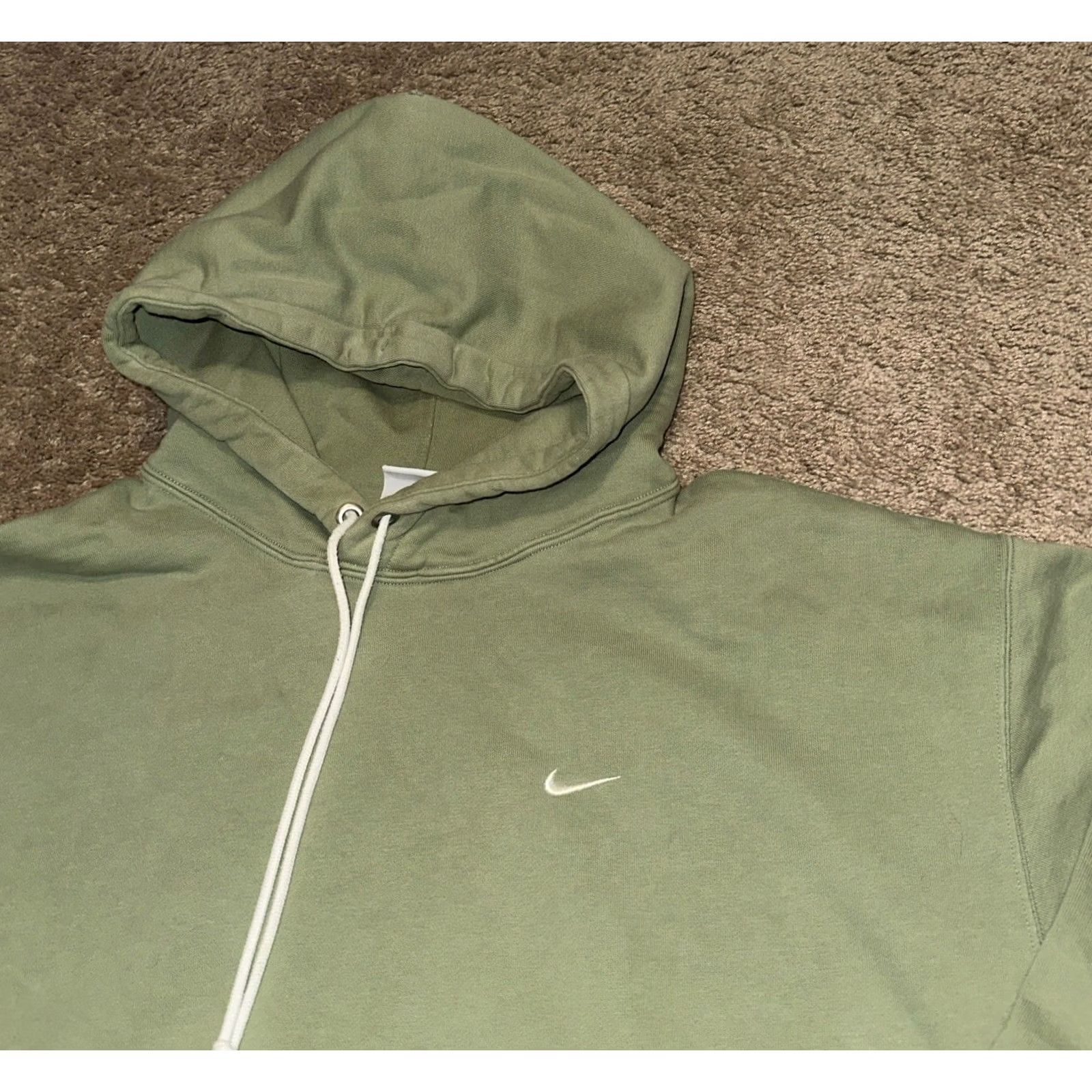 Nike Nike Hoodie Mens XL Pullover Drawstrings Embroidered Mint Green Mini Swoosh Size US XL / EU 56 / 4 - 3 Thumbnail