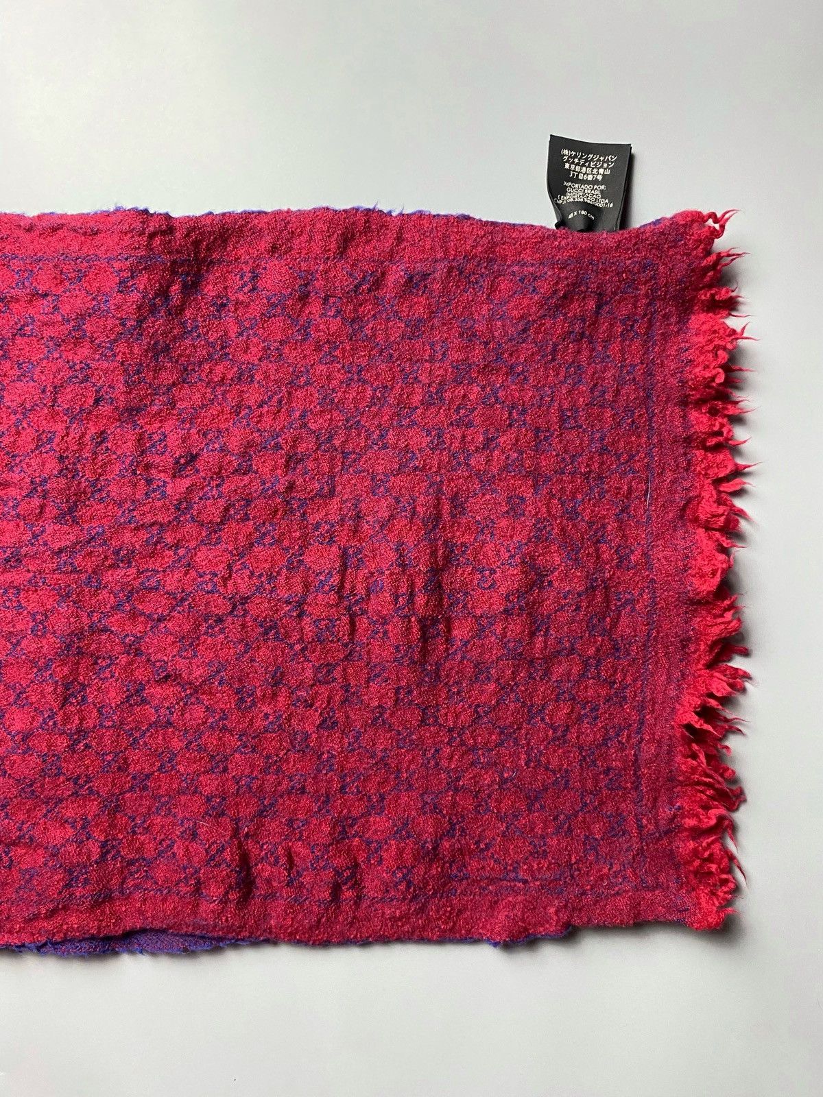 Gucci Gucci GG Logo Wool Monogram Scarf Size ONE SIZE - 3 Thumbnail