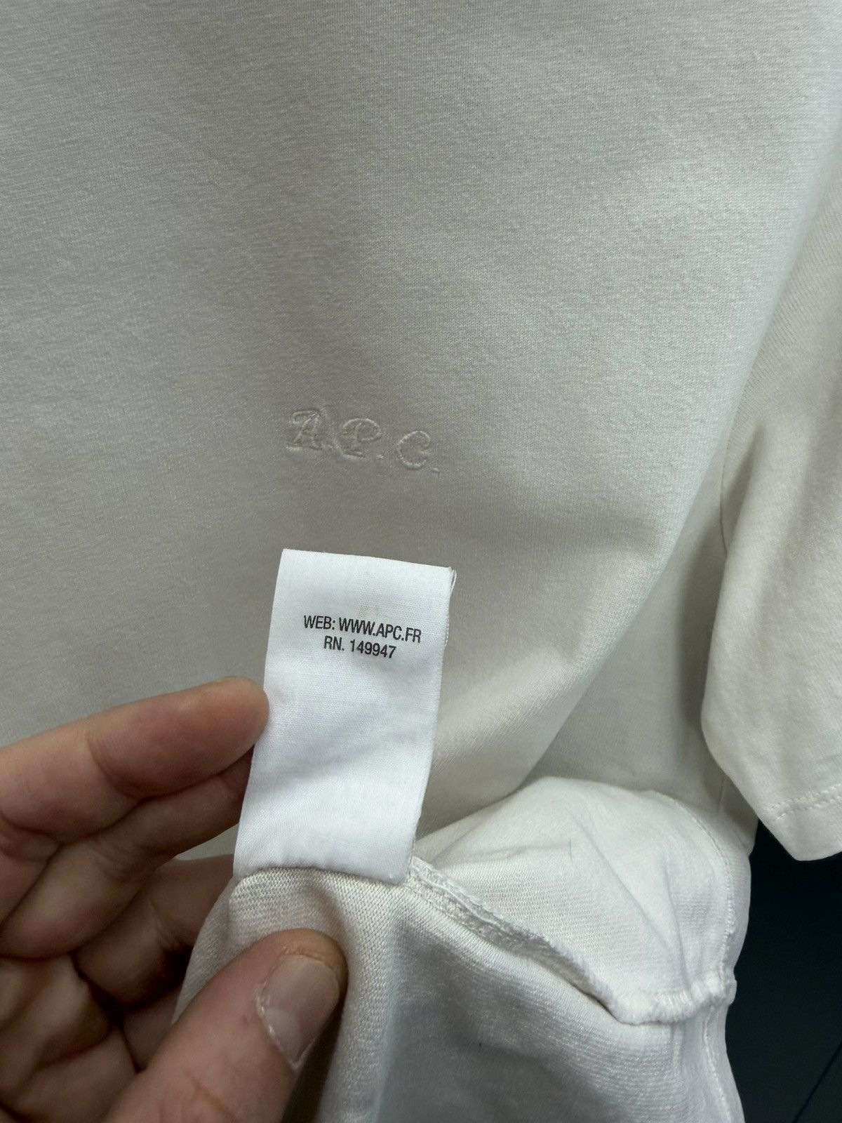 A.P.C. A.P.C. Rue Madame Paris Logo T-Shirt Pale Pink Size S Size US S / EU 44-46 / 1 - 7 Thumbnail