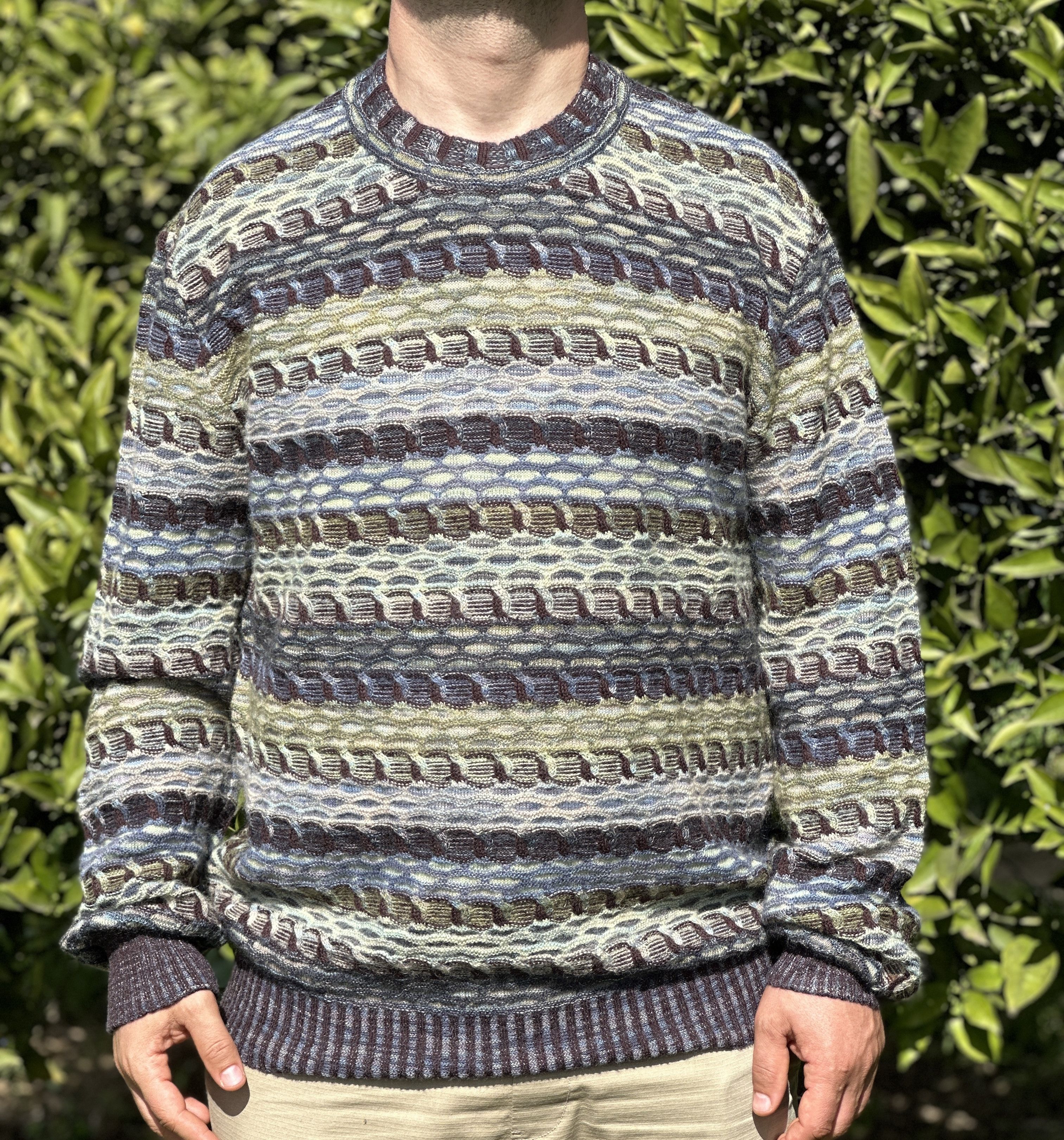 Missoni Missoni Uomo Textured Multi Knit Sweater Mohair Size 54 Size US L / EU 52-54 / 3 - 10 Thumbnail