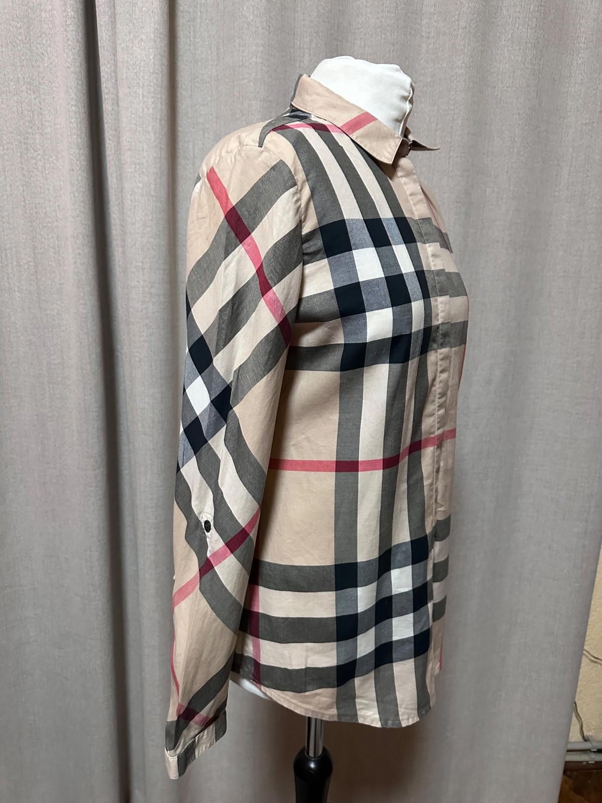 Burberry Burberry Brit Nova Check Button Down Long Sleeve Shirt Sz S Size S / US 4 / IT 40 - 4 Thumbnail