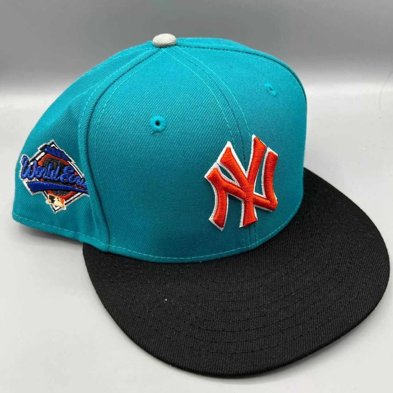 New Era New York Yankees Hat Men 7 1/2 World Series MLB Fitted Cap Size ONE SIZE - 1 Thumbnail