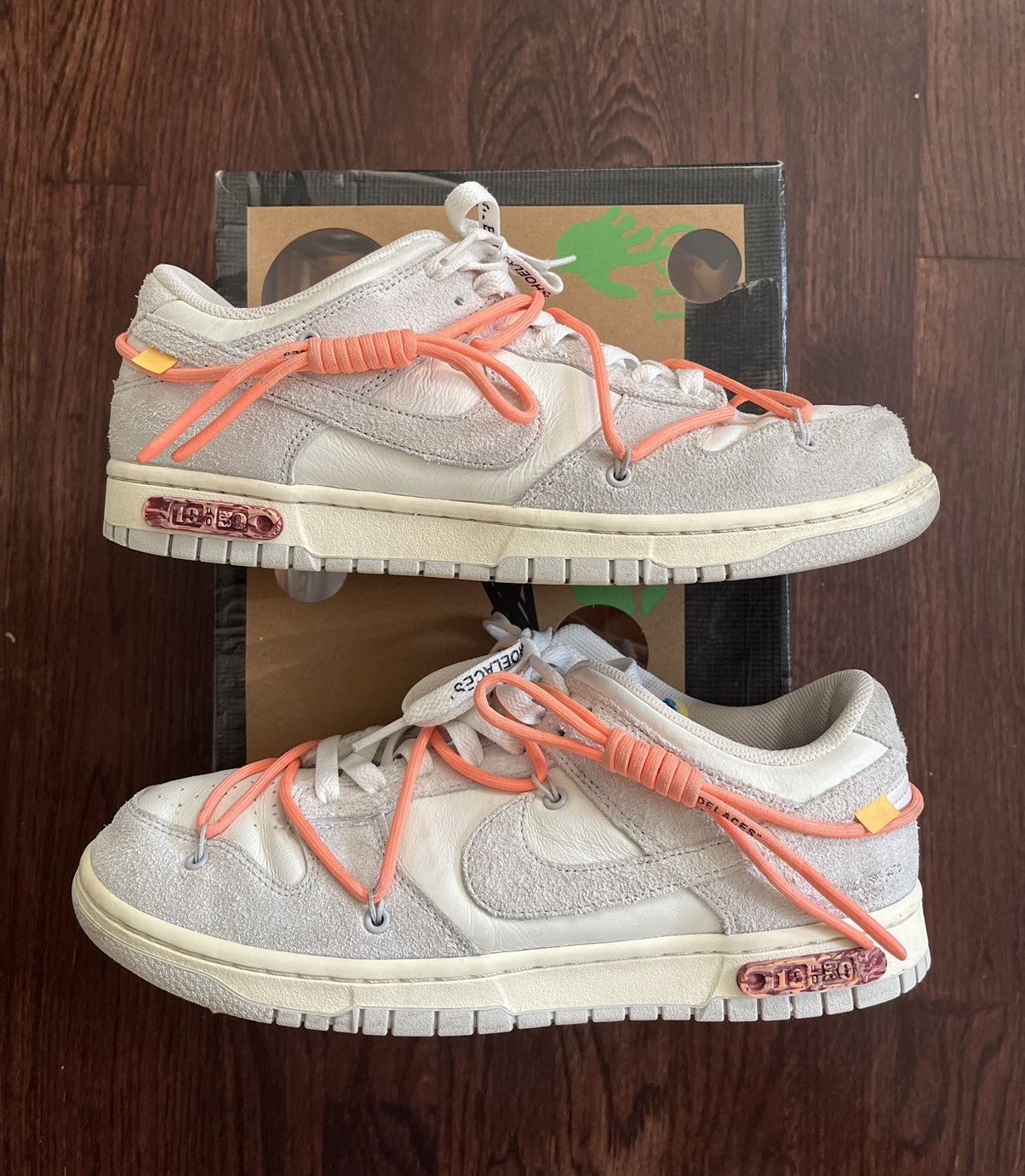 Off-White×NikeDunkLow\"Sail/NeutralGray\" Nike Virgil Off-White x Dunk Low 'Lot 12 of 50' SAIL/NEUTRAL