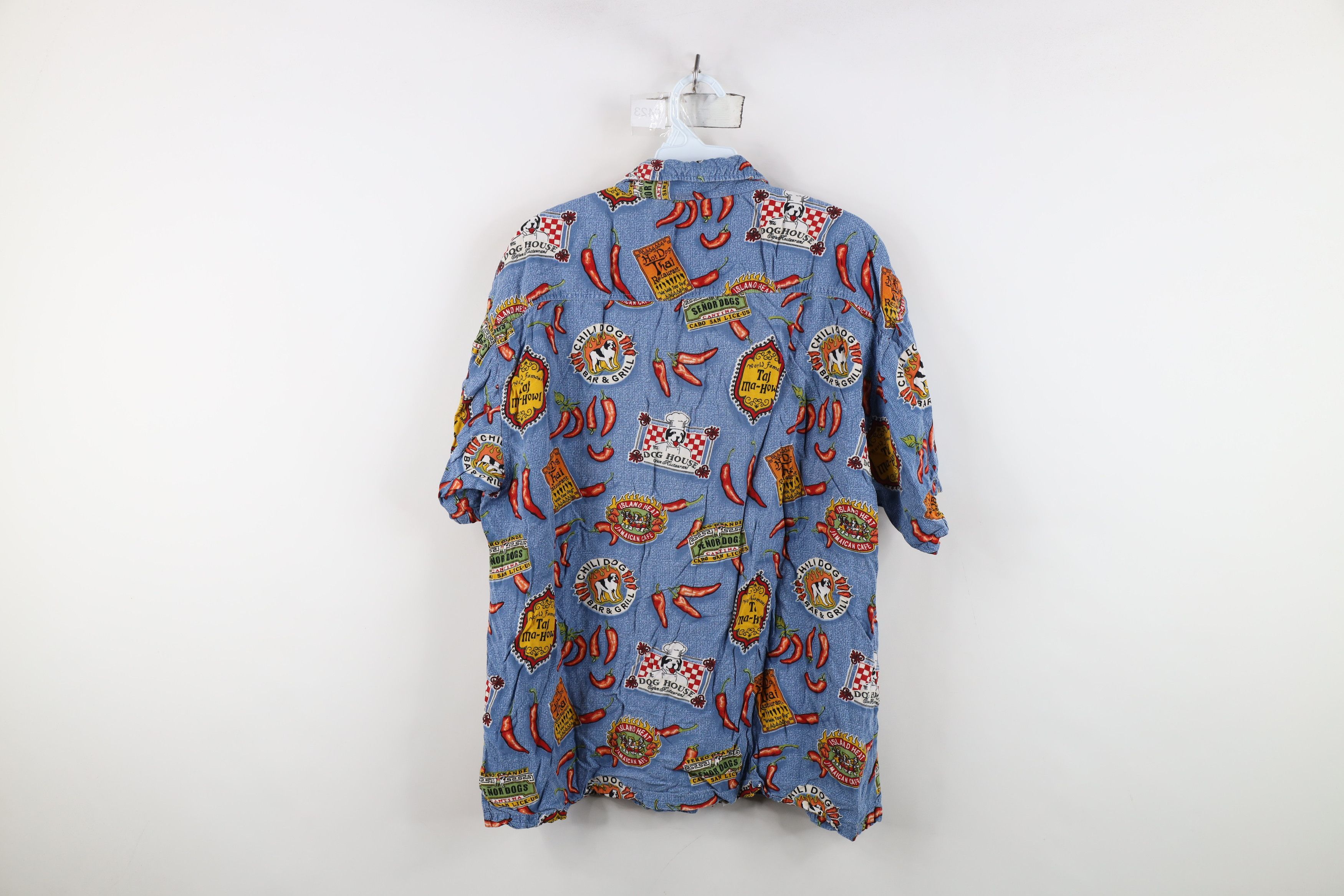 Big Dogs Vintage 90s Y2K Big Dogs Over Print Hawaiian Button Shirt Size US L / EU 52-54 / 3 - 9 Thumbnail
