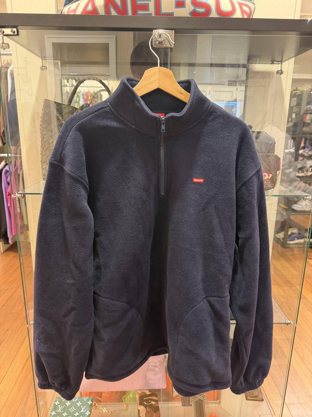 Supreme Supreme Polartec Quarter Zip - Navy Size US L / EU 52-54 / 3 - 1 Thumbnail
