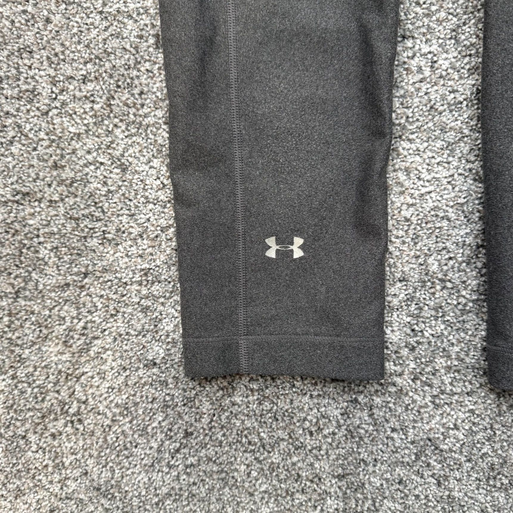 Under Armour Under Armour HeatGear Compression Crop Leggings Womens M Gray Athletic Pants Size 32" / US 10 / IT 46 - 3 Thumbnail