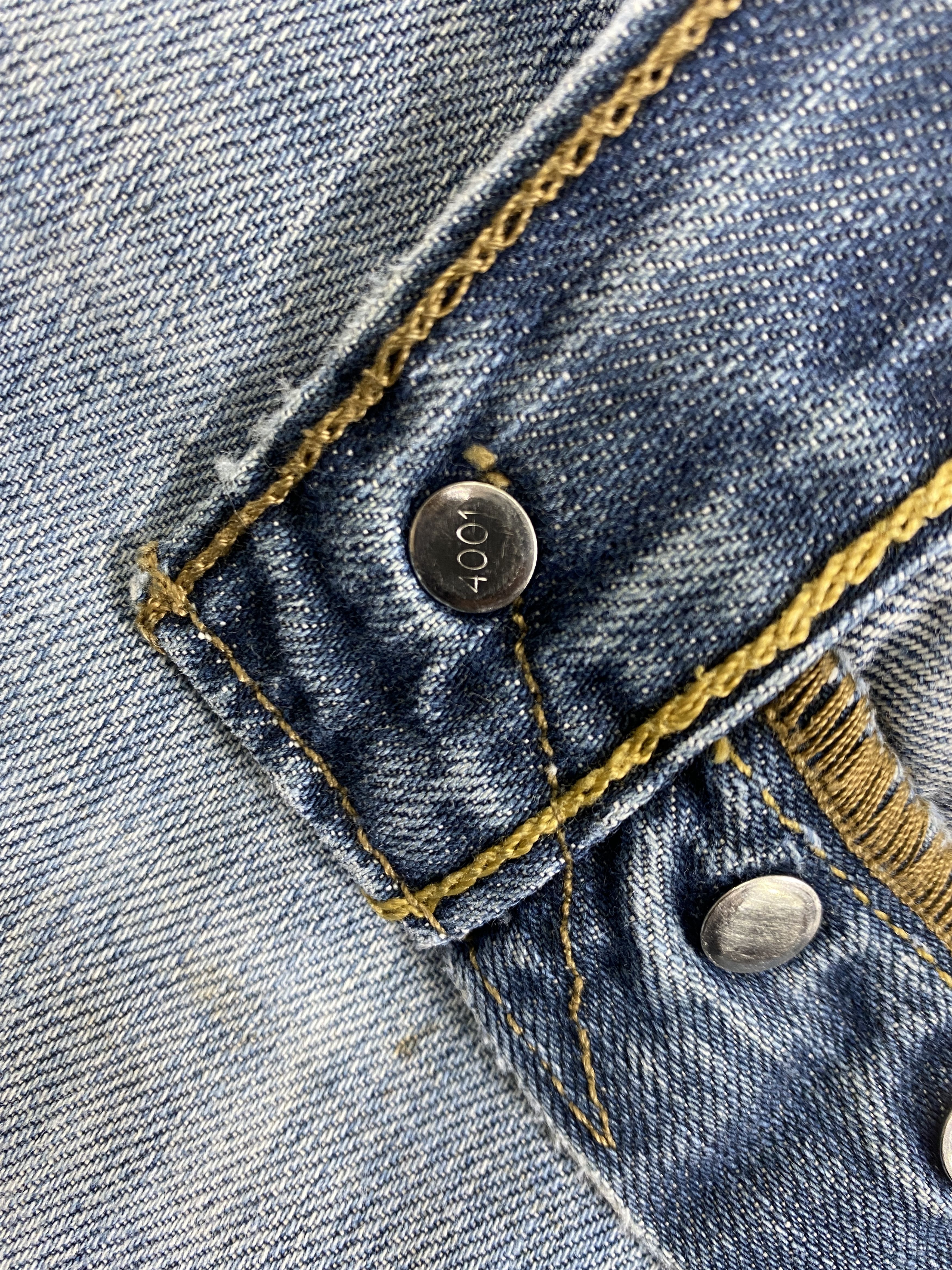 Levi's Distressed Blue Vintage Levi's 39x31 Denim -JN1475 Size US 39 - 7 Thumbnail