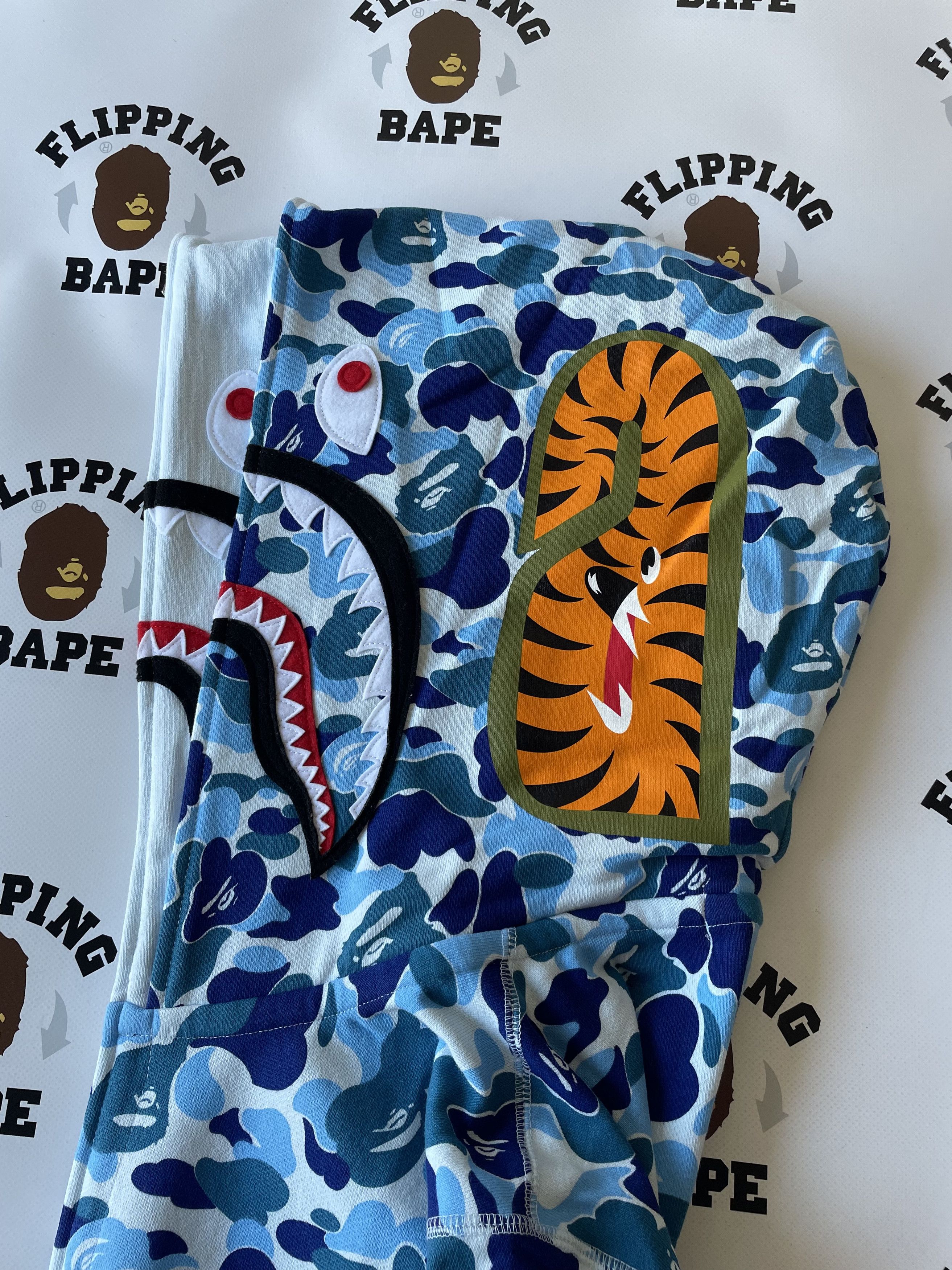 Bape BAPE ABC CAMO DOUBLE SHARK FULL ZIP HOODIE Size US L / EU 52-54 / 3 - 6 Thumbnail