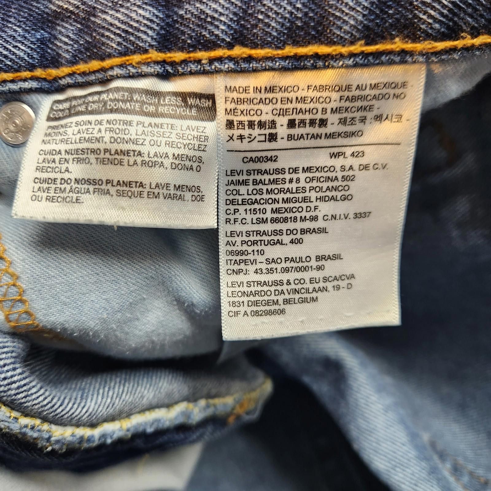 Levi's Levis 505 Jeans Medium Wash 34x30 Size US 34 / EU 50 - 10 Thumbnail