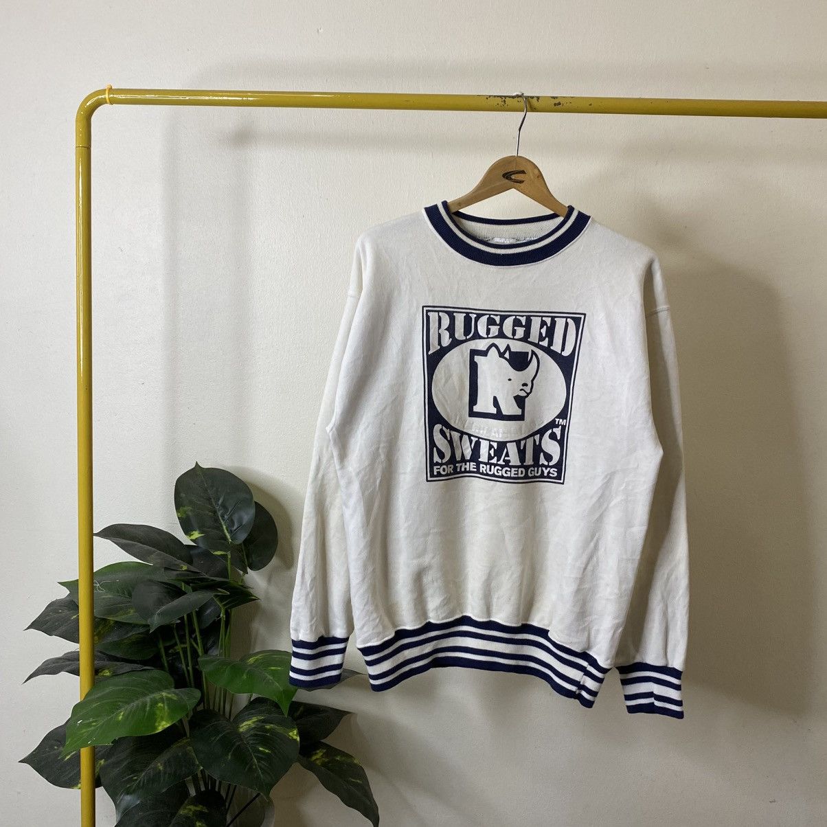 Vintage 1990s Rugged Sweats For The Rugged Guys Crewneck Size US M / EU 48-50 / 2 - 1 Thumbnail