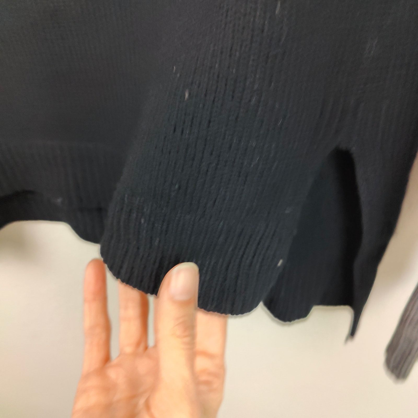 Vince Vince Wool Cashmere Sweater Small Black Gray Colorblock Size S / US 4 / IT 40 - 4 Thumbnail