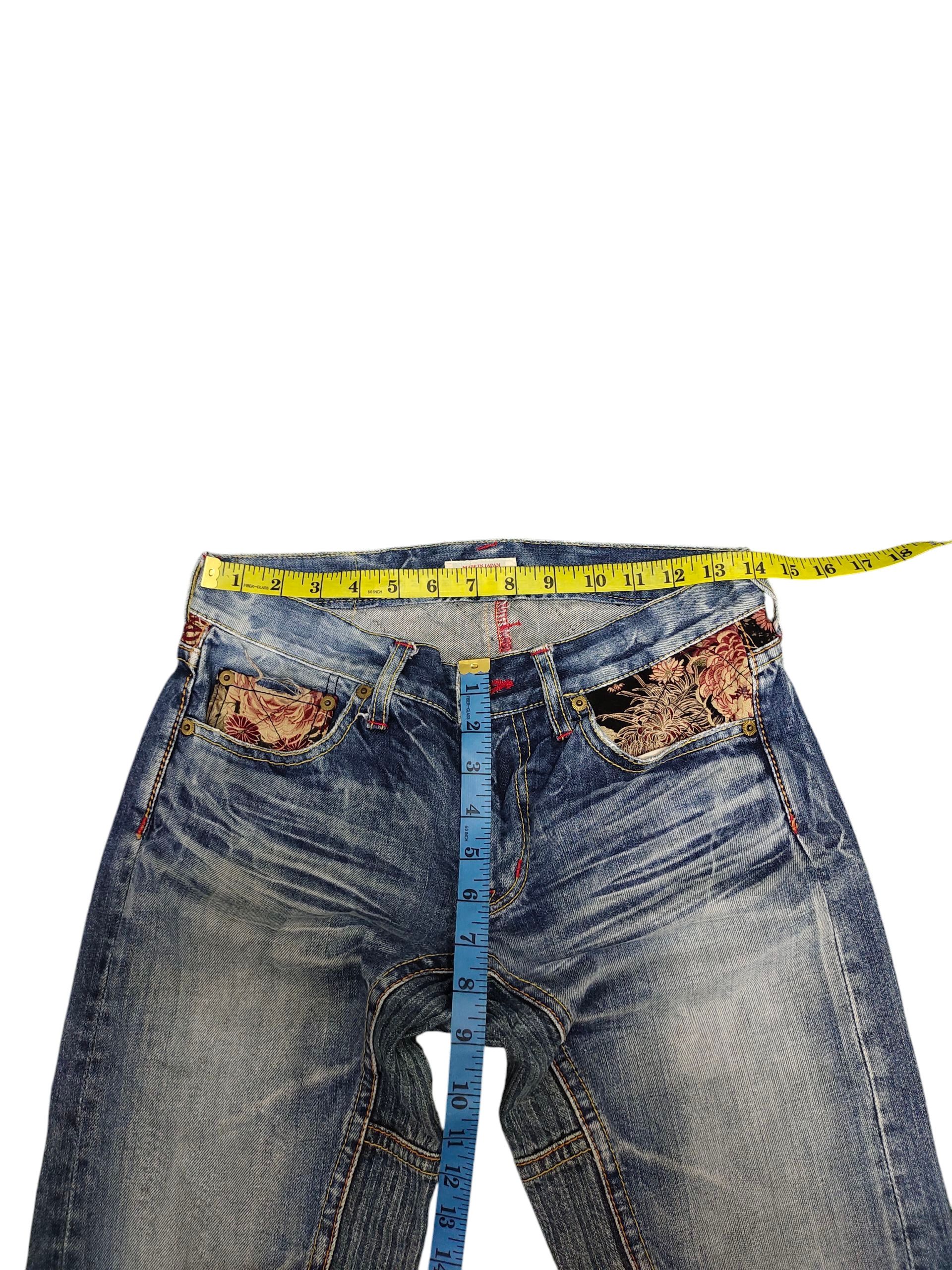Eternal Japanese Brand Eternal Sukajan Clawmark Distress Denim Jeans Size US 30 / EU 46 - 14 Thumbnail