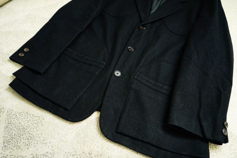 Yohji Yamamoto Yohji Yamamoto Yohji Yamamoto Wool Suit Jacket for Men Size US S / EU 44-46 / 1 - 6 Thumbnail