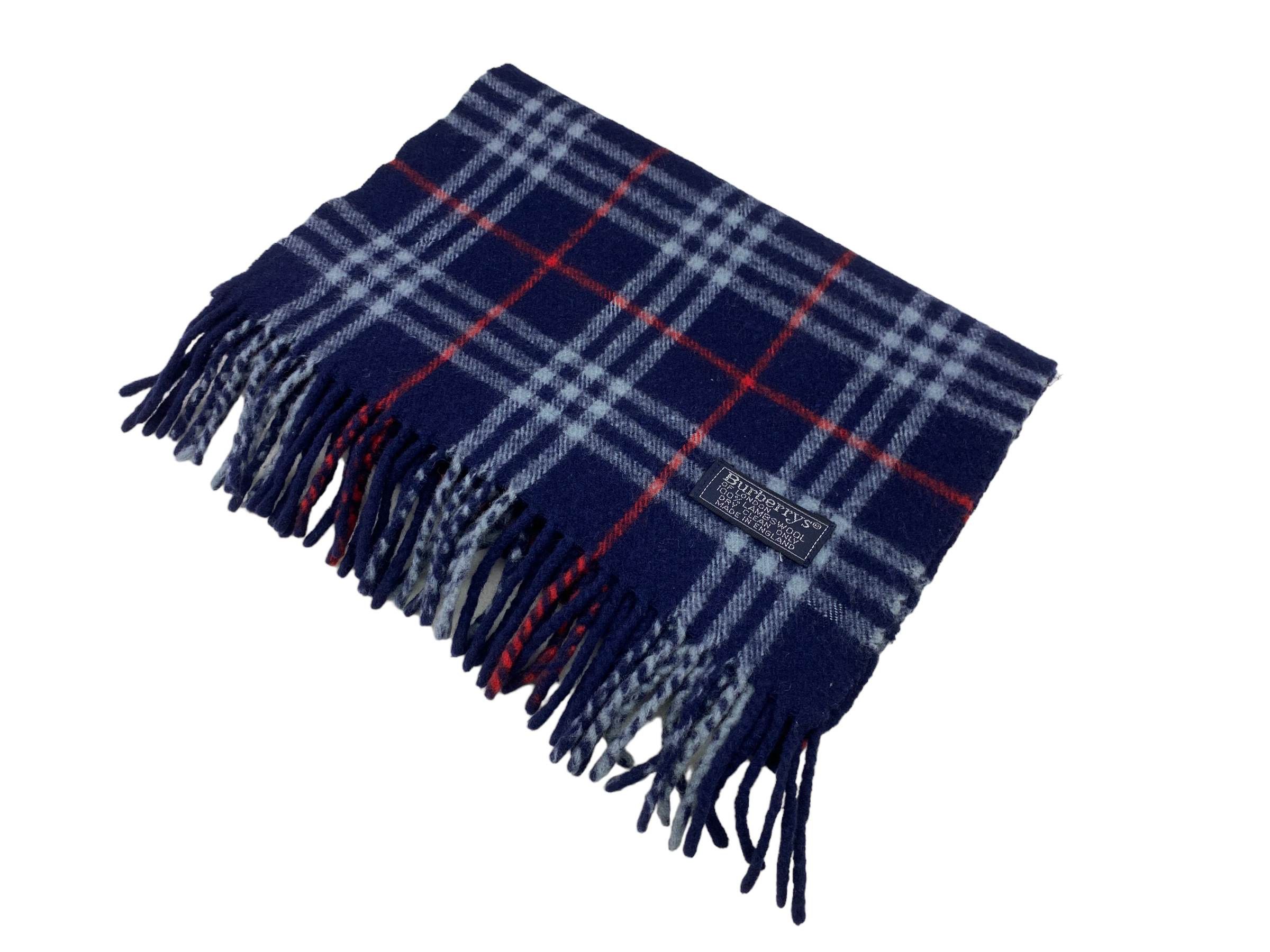 Vintage Burberrys of London Pure Lambswool Checkered Vintage Scarf Size ONE SIZE - 3 Thumbnail