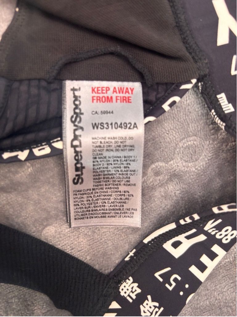 Superdry Women's Superdry Sports Bra Medium Black Size ONE SIZE - 9 Thumbnail