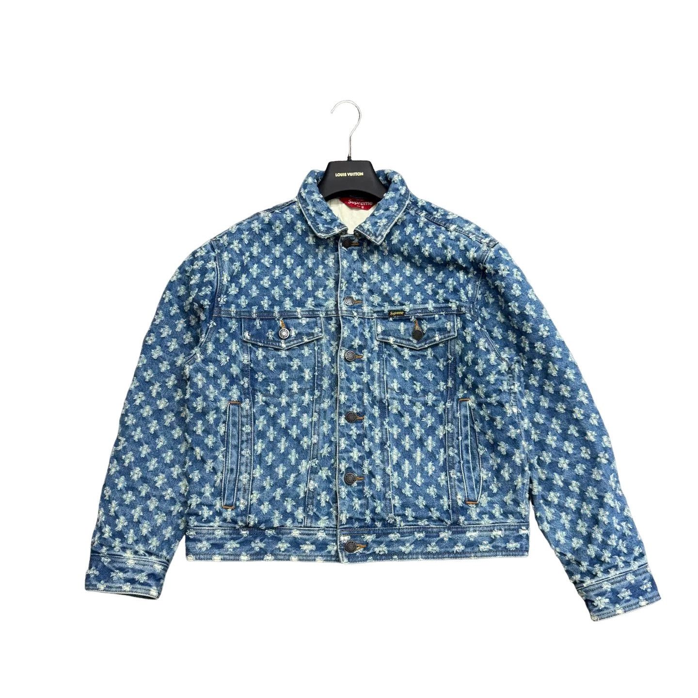 Supreme Supreme Distressed Denim Jacket Size S Size US S / EU 44-46 / 1 - 1 Thumbnail
