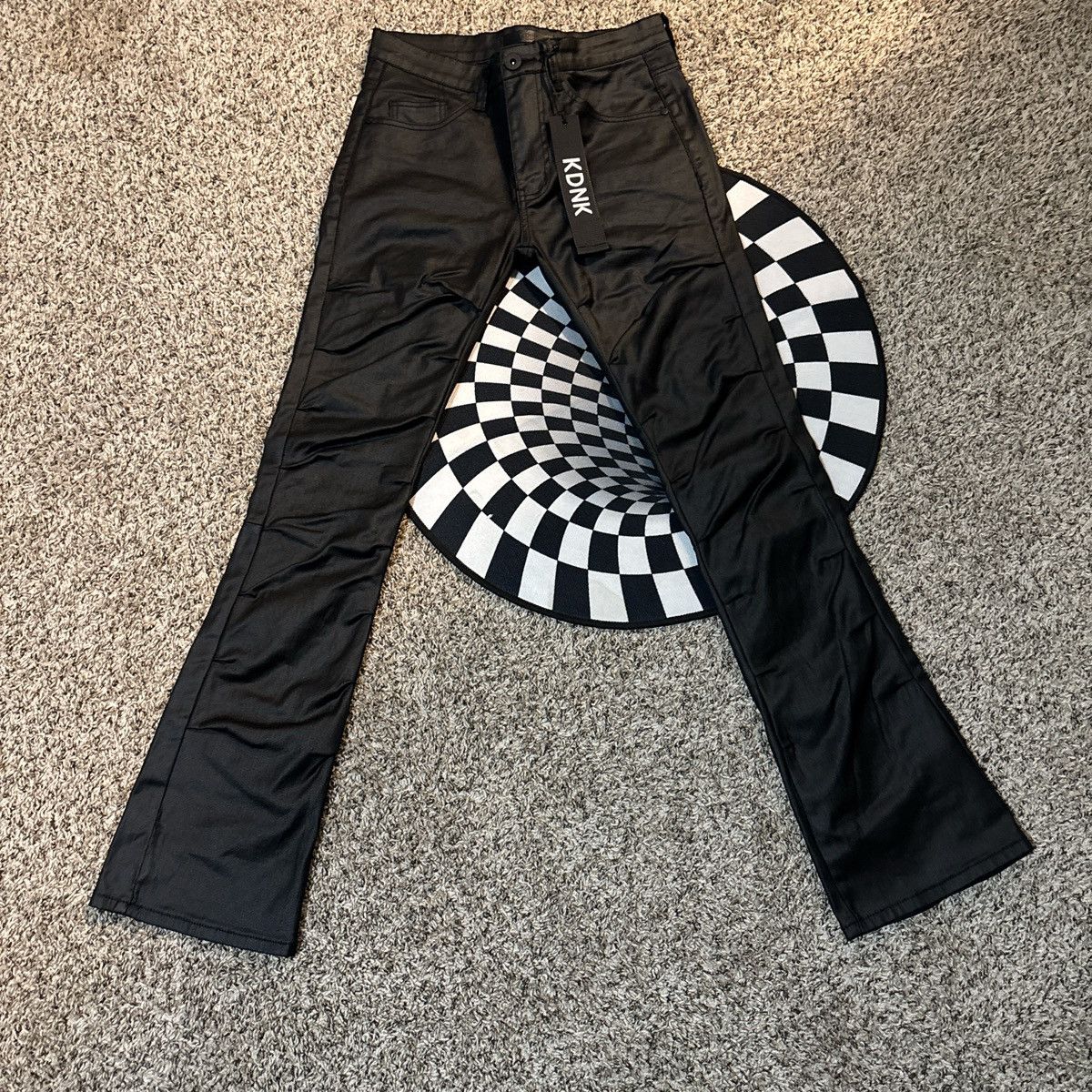 Other KDNK Flared leather jeans Size US 30 / EU 46 - 1 Thumbnail