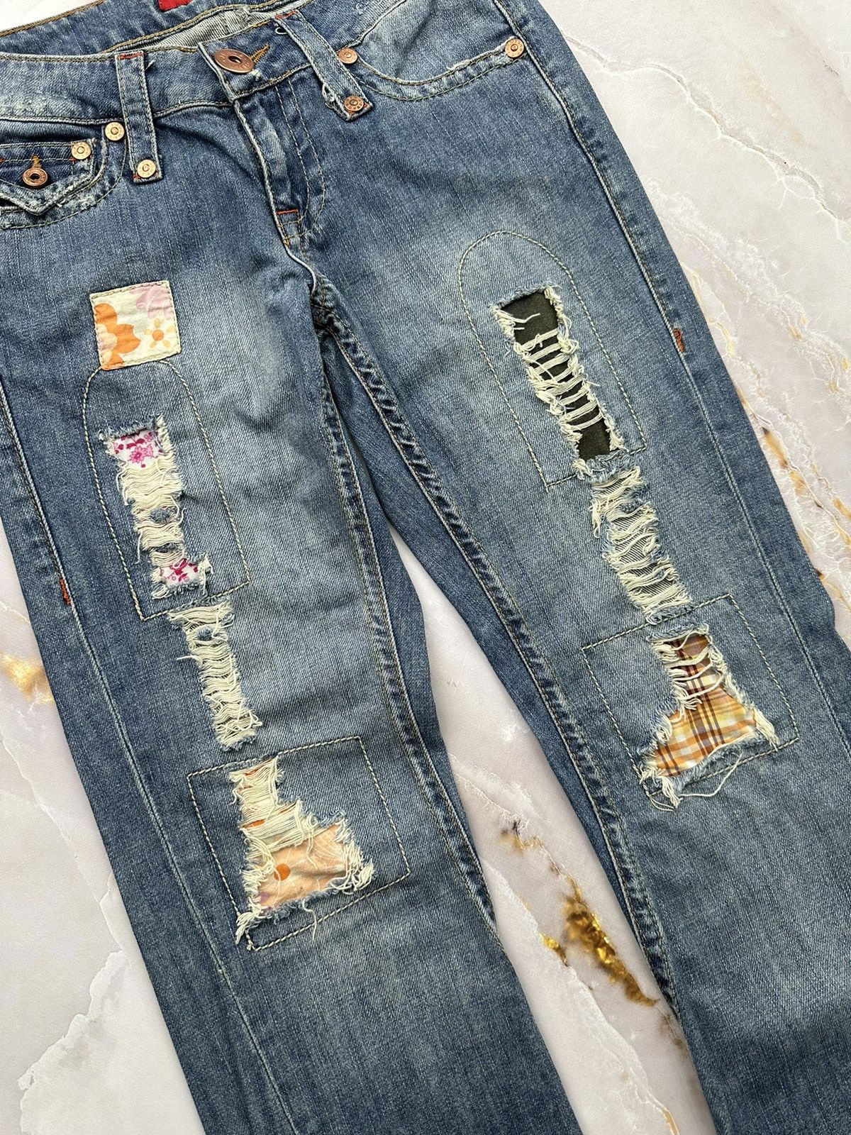 Japanese Brand Vintage Flared Jeans Size 26" / US 2 / IT 38 - 4 Thumbnail