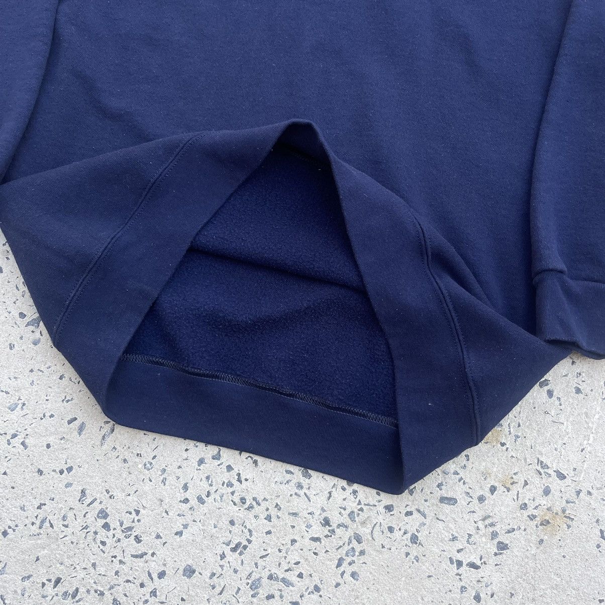Vintage Vintage 90s WON’S WEAR Navy Blank Crewneck Sweatshirt Size US XL / EU 56 / 4 - 4 Thumbnail