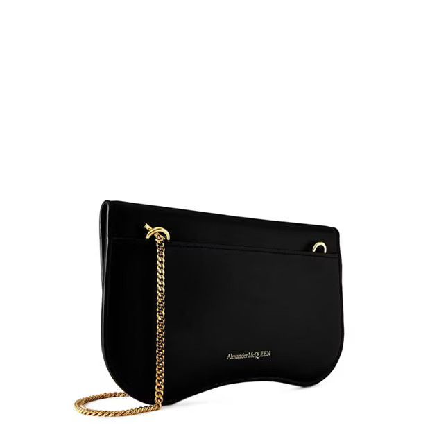 Alexander McQueen o1g2r1mq0824 Size: OS / Seal Phone Pouch in Black Size ONE SIZE - 2 Thumbnail
