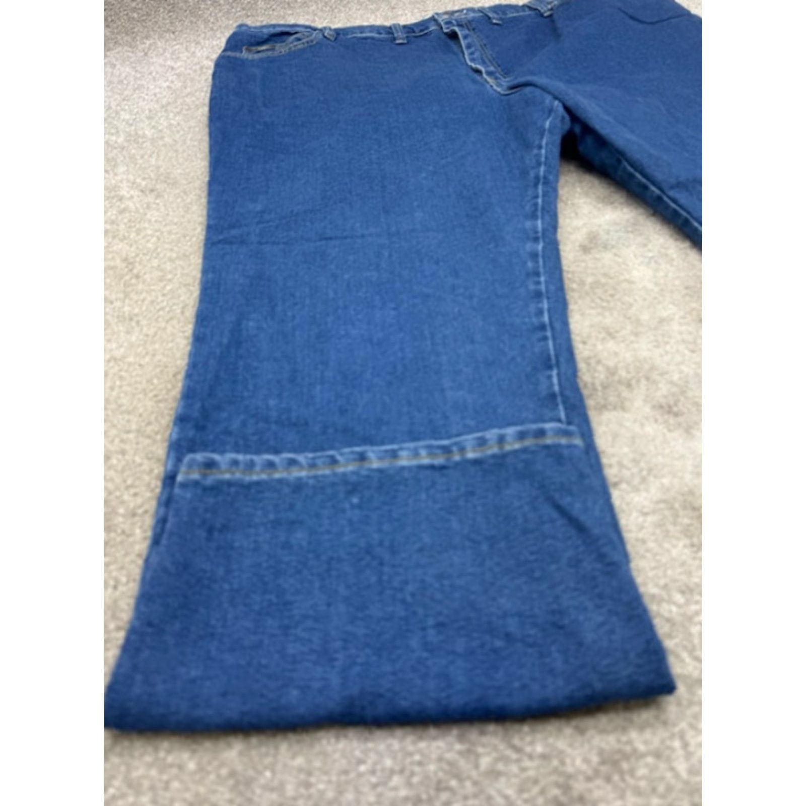Lee Lee Jeans Mens Jeans 50x32 Blue Denim Regular Fit Straight Leg 6218 Mens Big & Tall 50 46" Waist 32" Inseam Blue 5-Pocket Denim Jeans Size US 34 / EU 50 - 2 Thumbnail