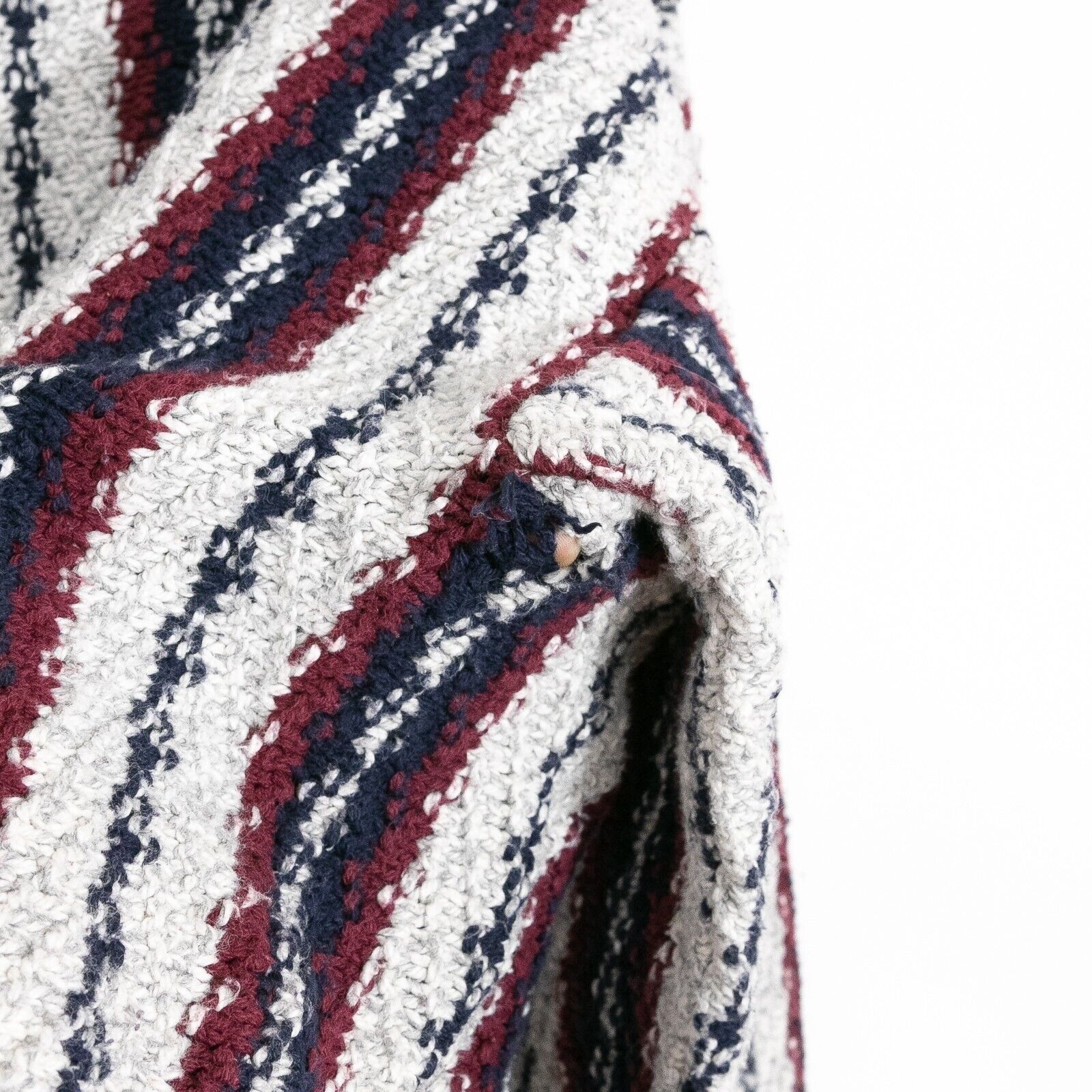 Vintage Vintage Striped Cotton Knit Sweater Mens Medium - Textured Size US M / EU 48-50 / 2 - 5 Thumbnail