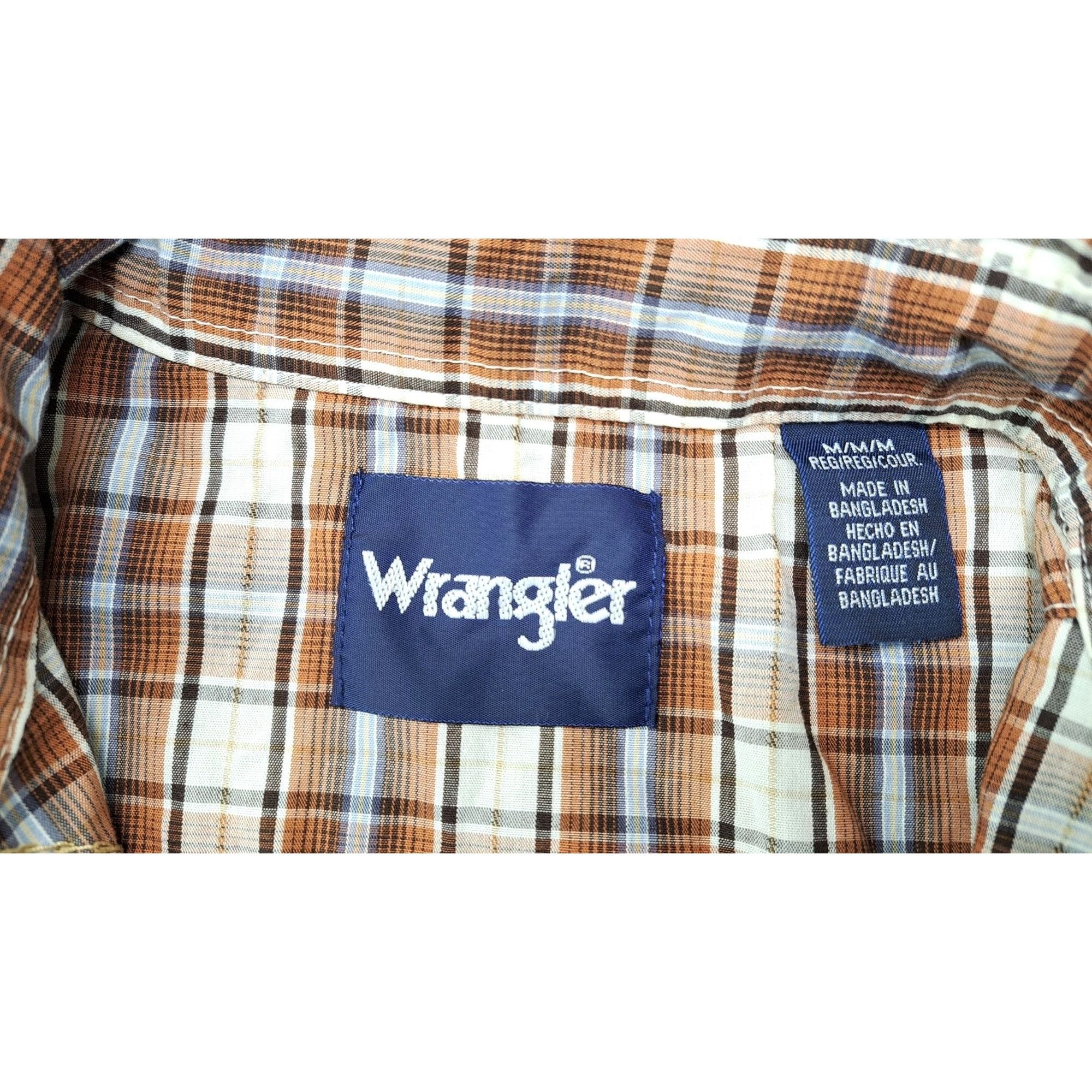 Wrangler Vintage Wrangler Pearl Snap Western Plaid Short Sleeve Shirt Size US M / EU 48-50 / 2 - 5 Thumbnail