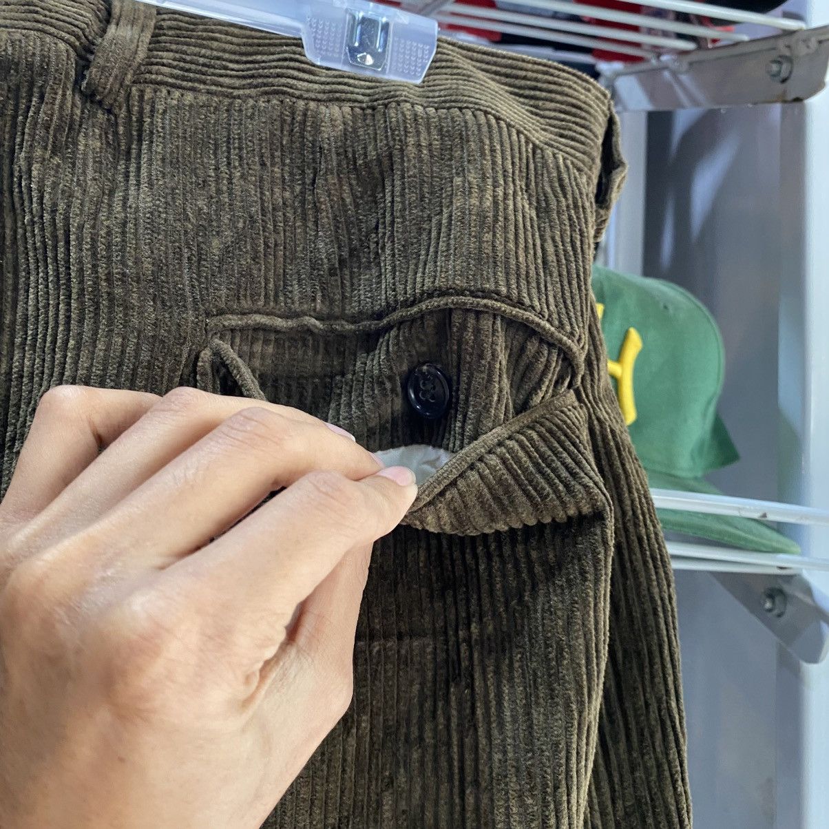 Fendi × Vintage VINTAGE RARE‼️Fendi Corduroy Pants Olive Green Size US 31 - 8 Thumbnail