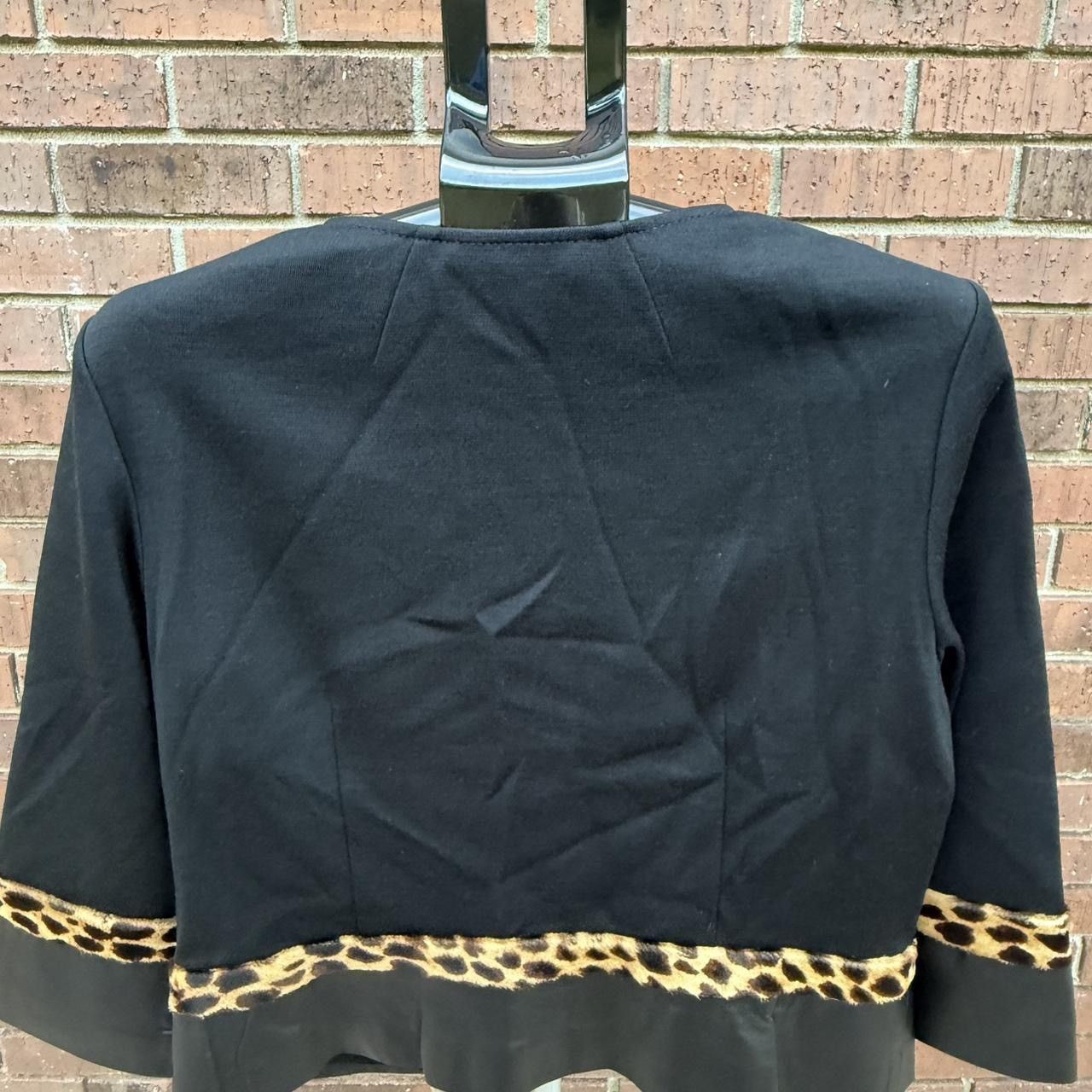 St. John St. John new Blazer Jacket Leopard Cheetah Calf Hair Leather Size XL / US 12-14 / IT 48-50 - 7 Thumbnail