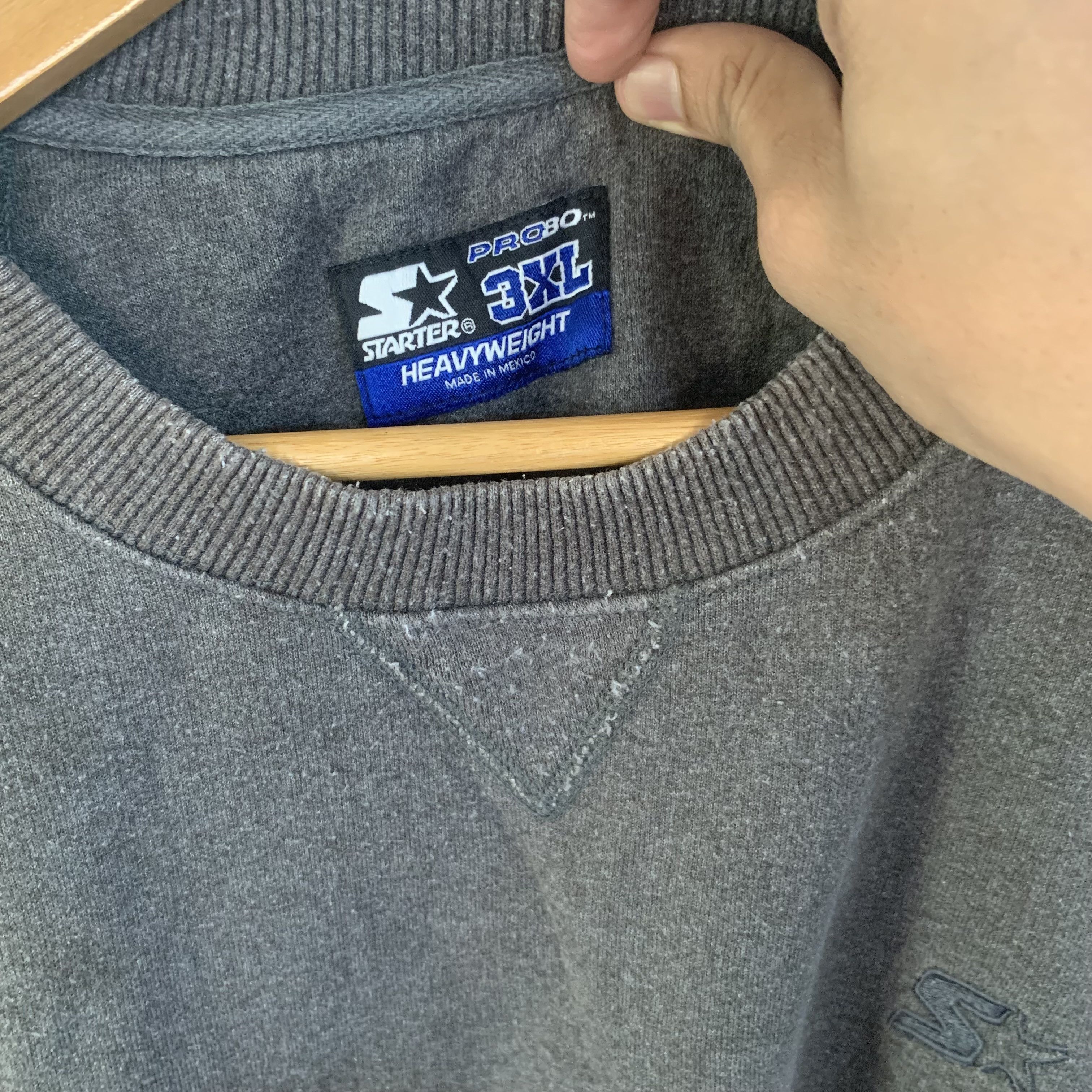 Starter Vintage Starter Oversize Sweatshirt Plain Simple Logo Size US XXL / EU 58 / 5 - 4 Thumbnail