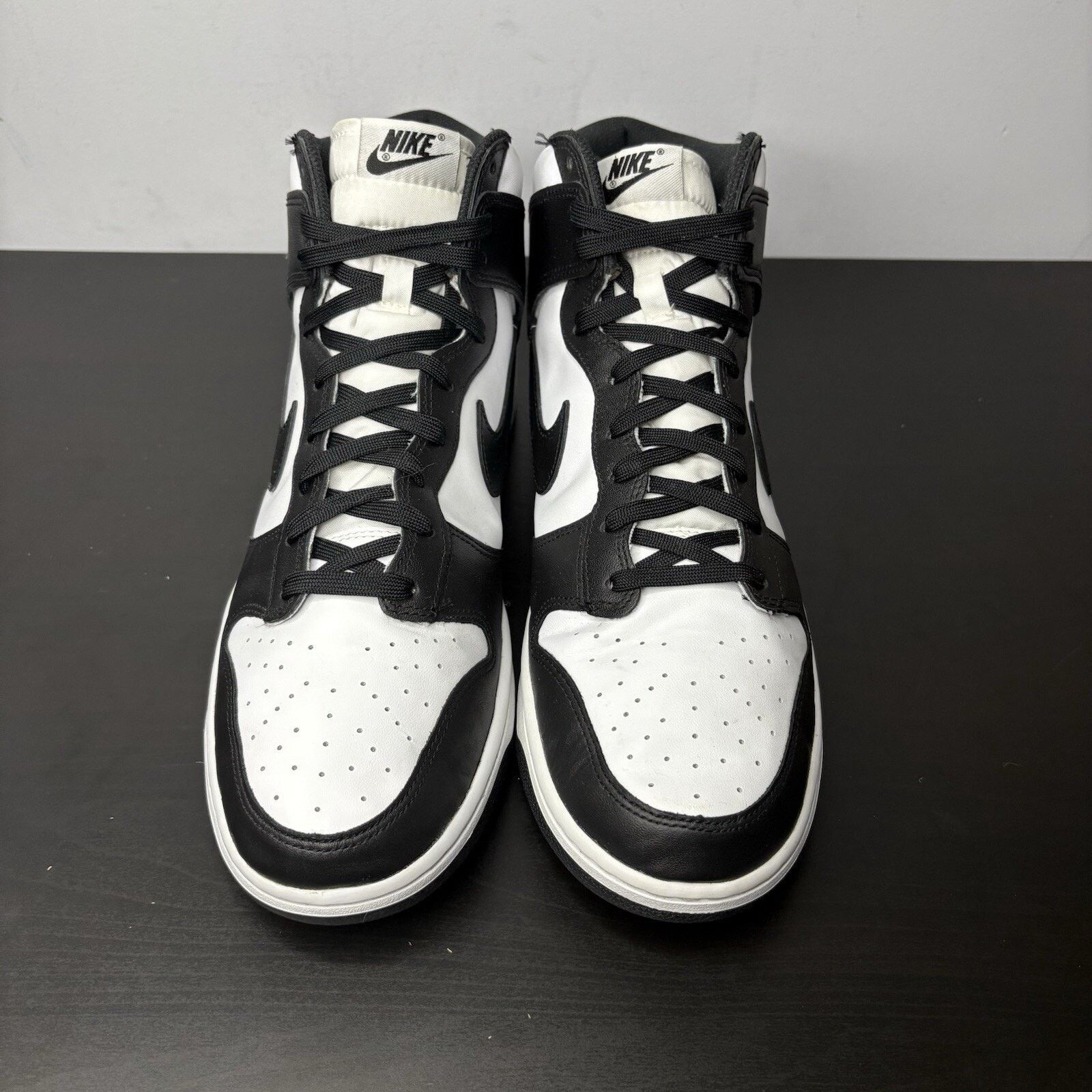 Nike Size 13 - Nike Dunk High Black White Size US 13 / EU 46 - 2 Thumbnail