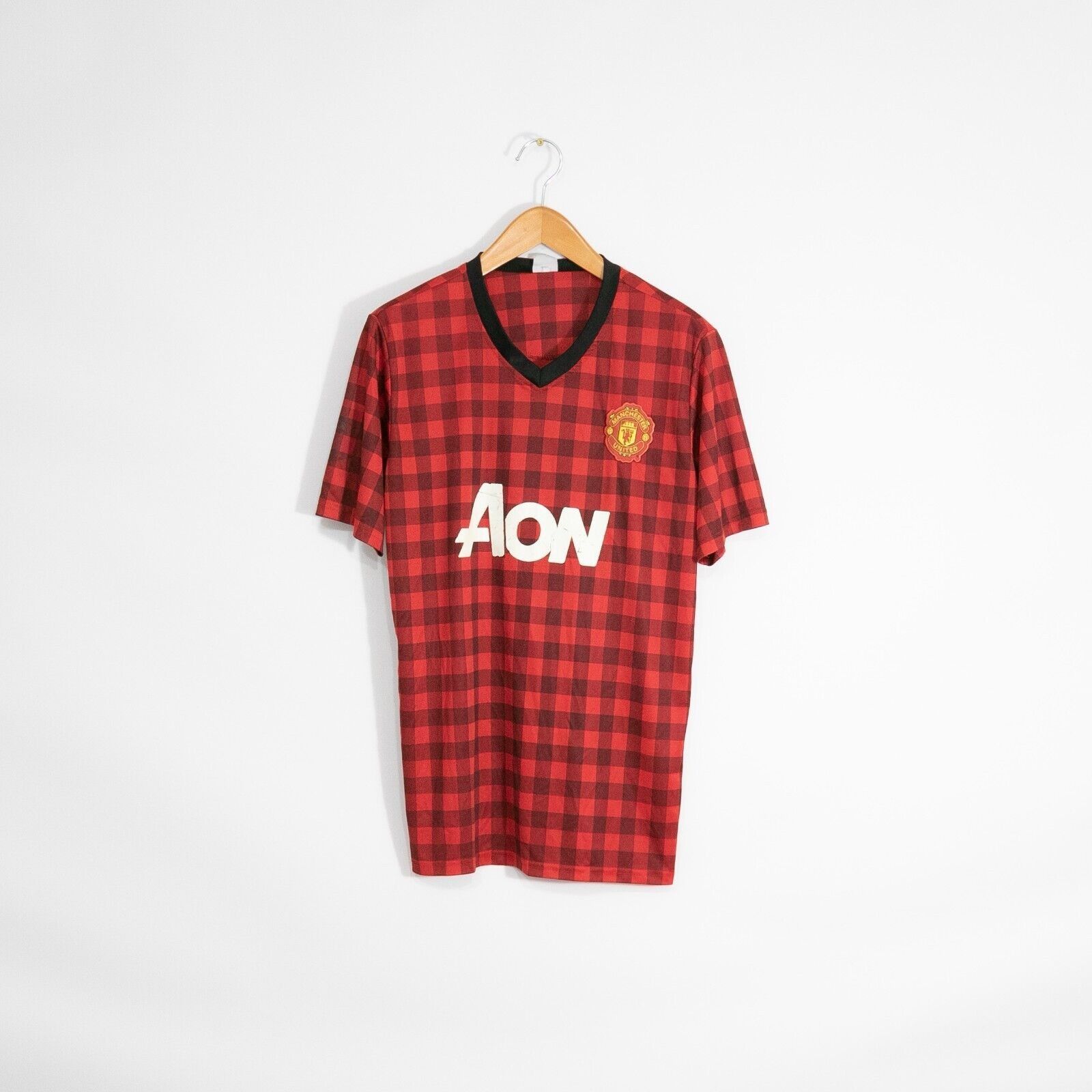 Vintage 2012 Manchester United Ryan Giggs Jersey Sz L Plaid Tartan Grailed