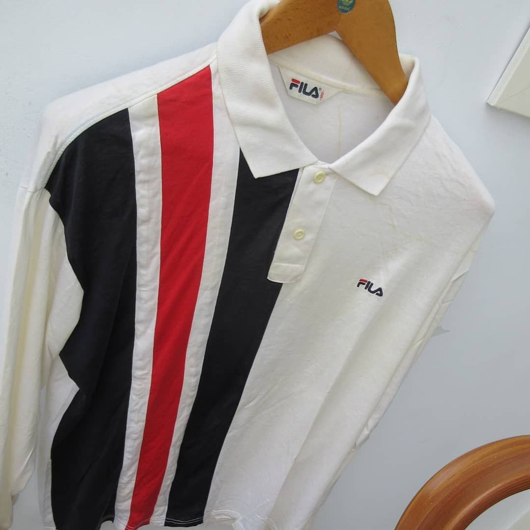 Fila Fila ModStripe Racing Size 100 / L longsleeves Size US L / EU 52-54 / 3 - 1 Thumbnail